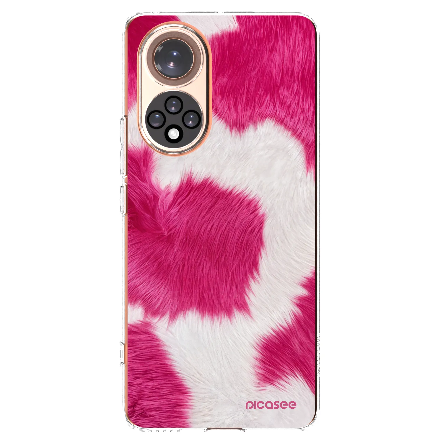 Picasee husă transparentă din silicon pentru Honor 50 5G - Pink Moo