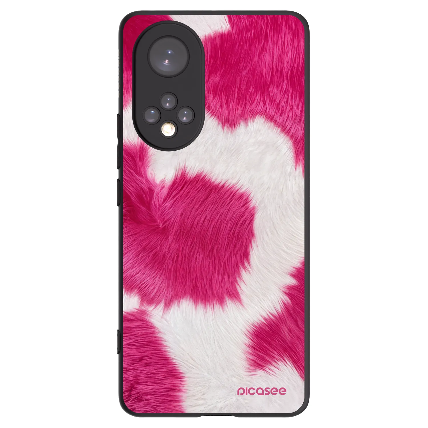 Picasee husă neagră din silicon pentru Huawei Nova 9 - Pink Moo