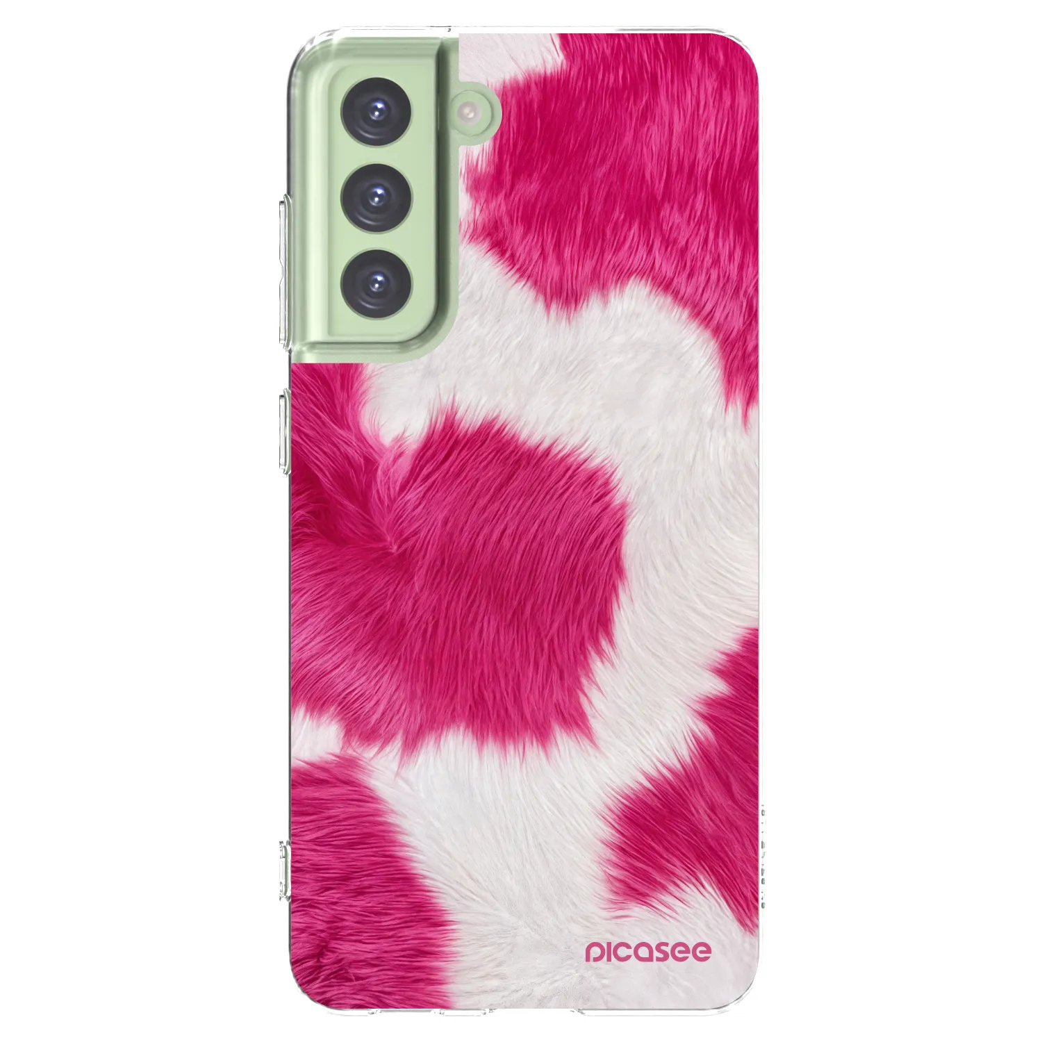 Picasee husă transparentă din silicon pentru Samsung Galaxy S21 FE 5G - Pink Moo