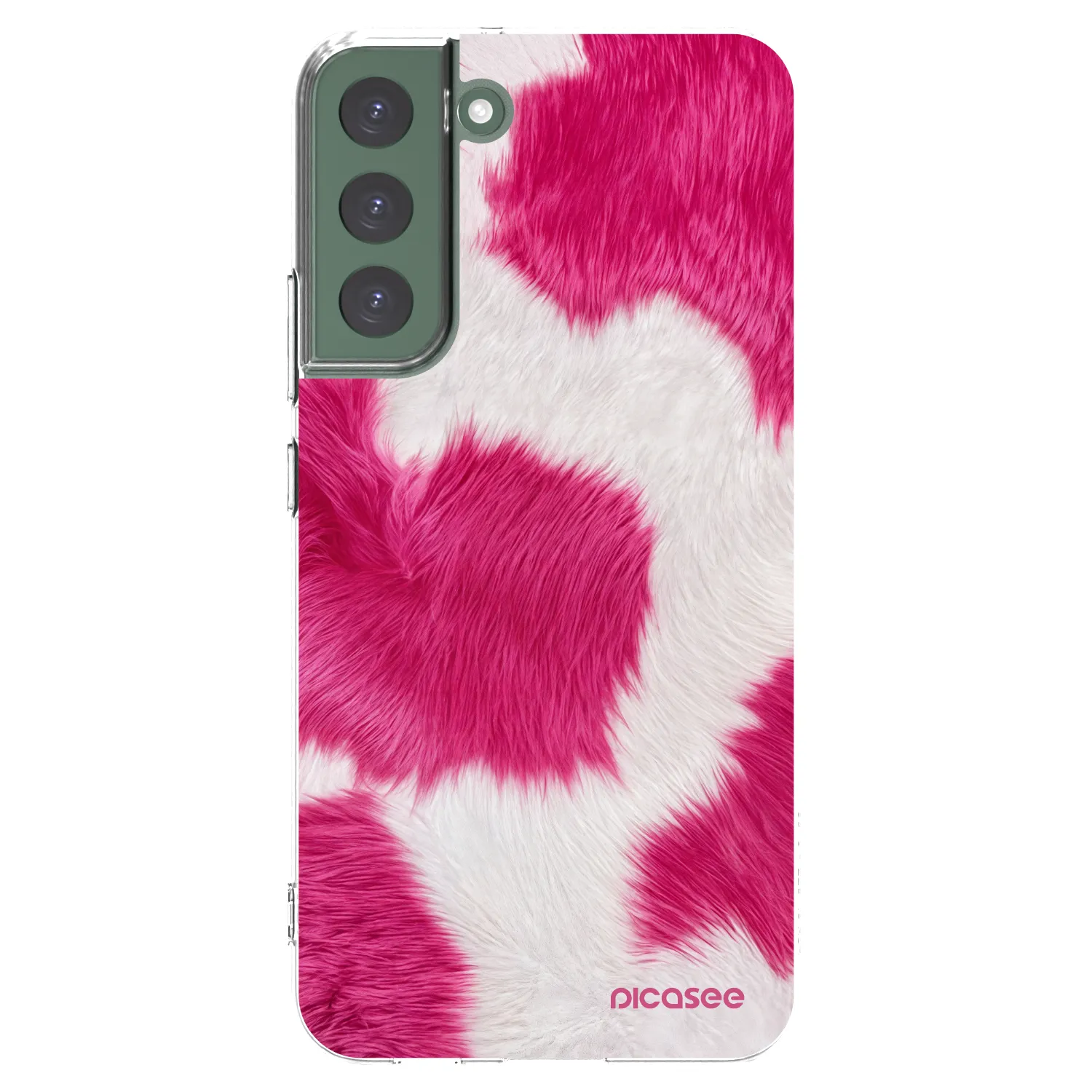 Picasee husă transparentă din silicon pentru Samsung Galaxy S22+ 5G - Pink Moo
