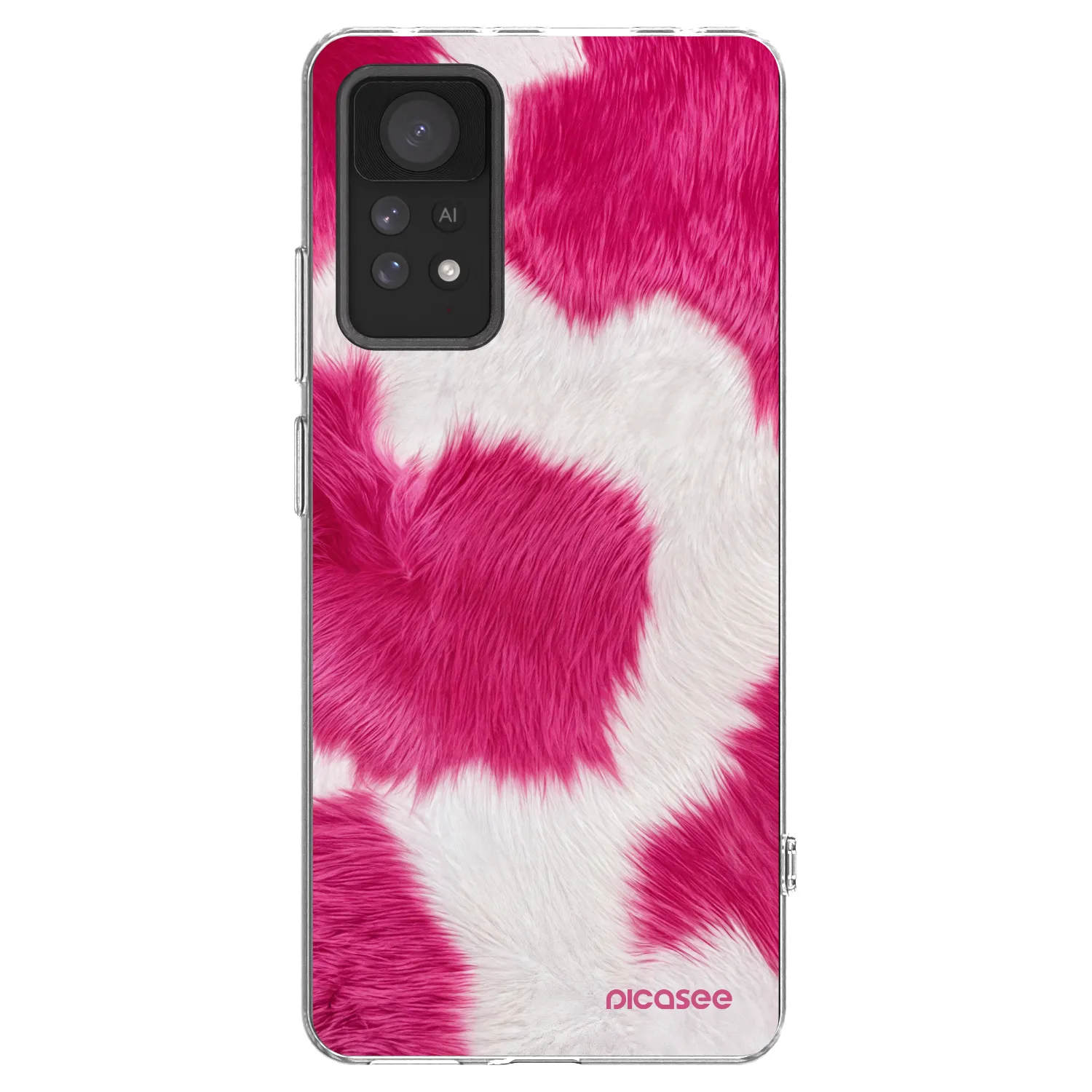 Picasee husă transparentă din silicon pentru Xiaomi Redmi Note 11 Pro - Pink Moo
