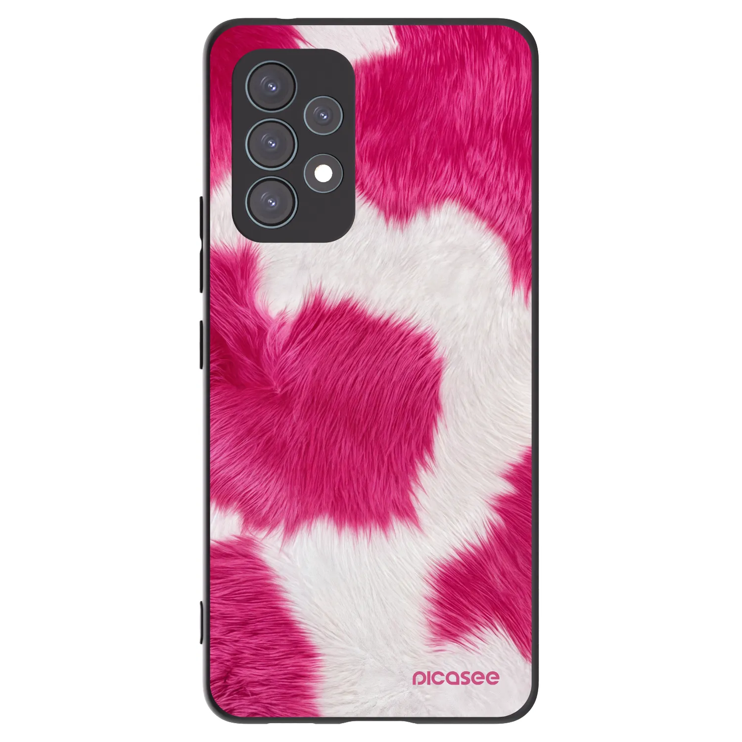 Picasee husă neagră din silicon pentru Samsung Galaxy A53 5G A536 - Pink Moo