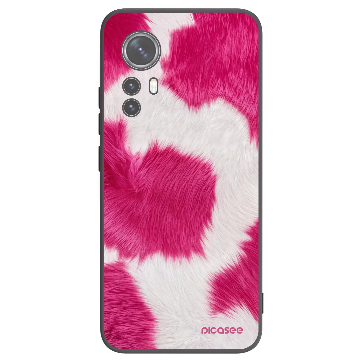 Picasee husă neagră din silicon pentru Xiaomi 12 - Pink Moo