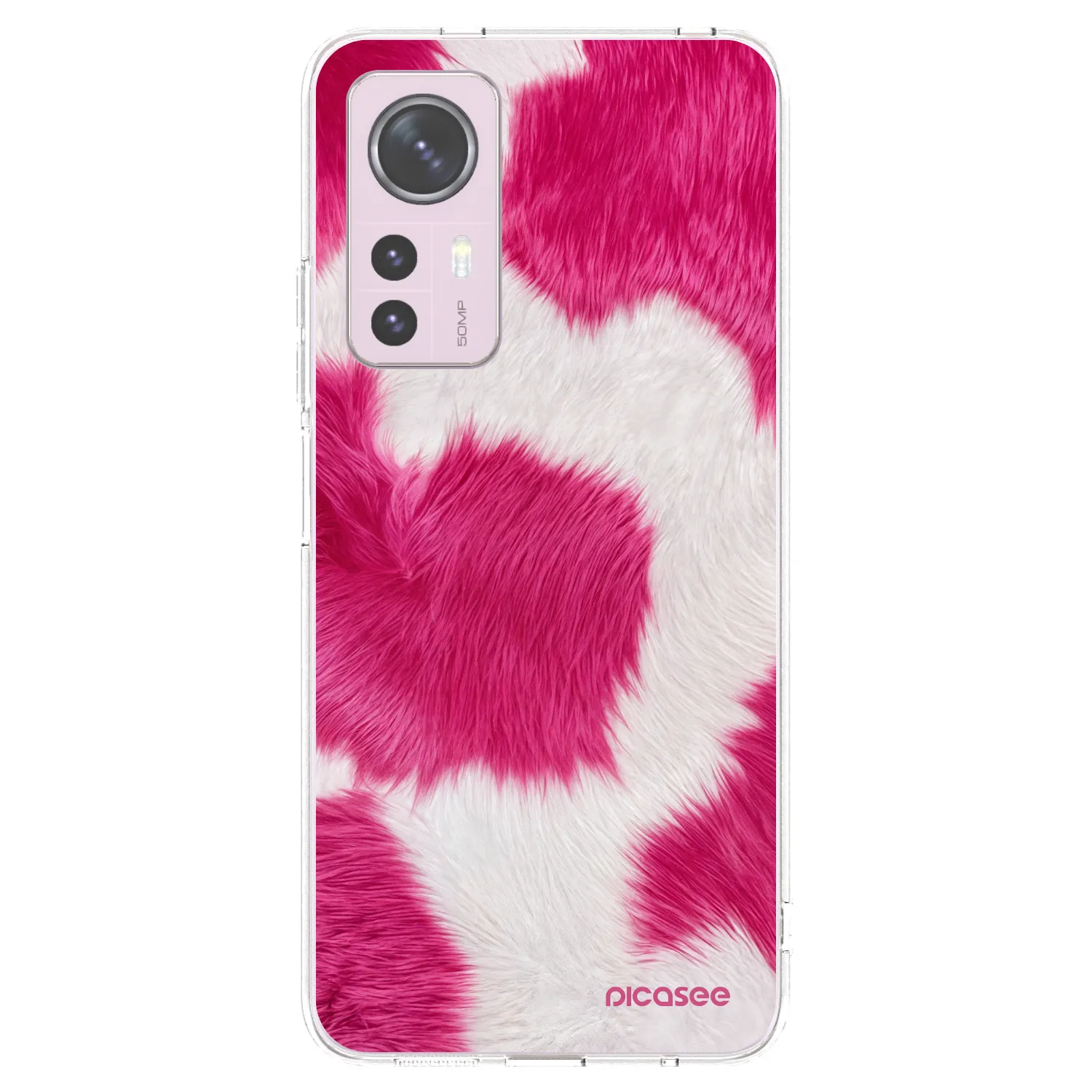 Picasee husă transparentă din silicon pentru Xiaomi 12 - Pink Moo