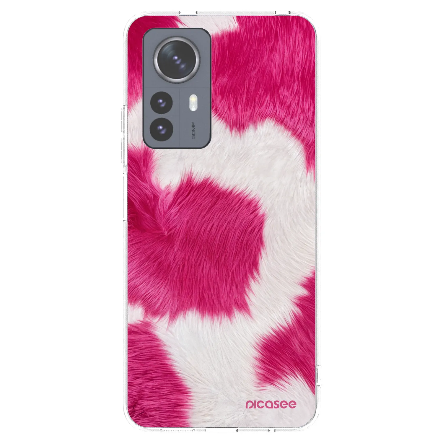Picasee husă transparentă din silicon pentru Xiaomi 12 Pro - Pink Moo