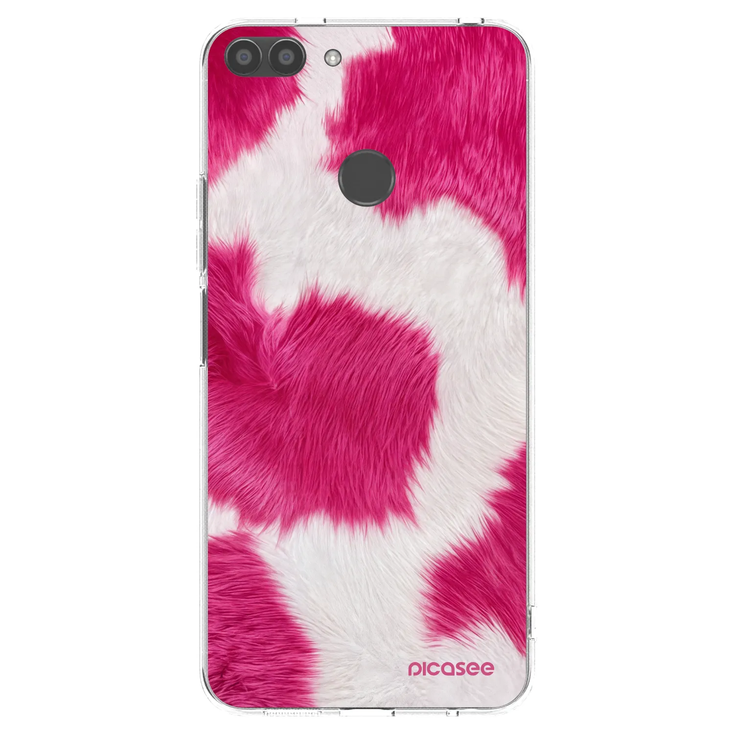 Picasee husă transparentă din silicon pentru Huawei P Smart - Pink Moo