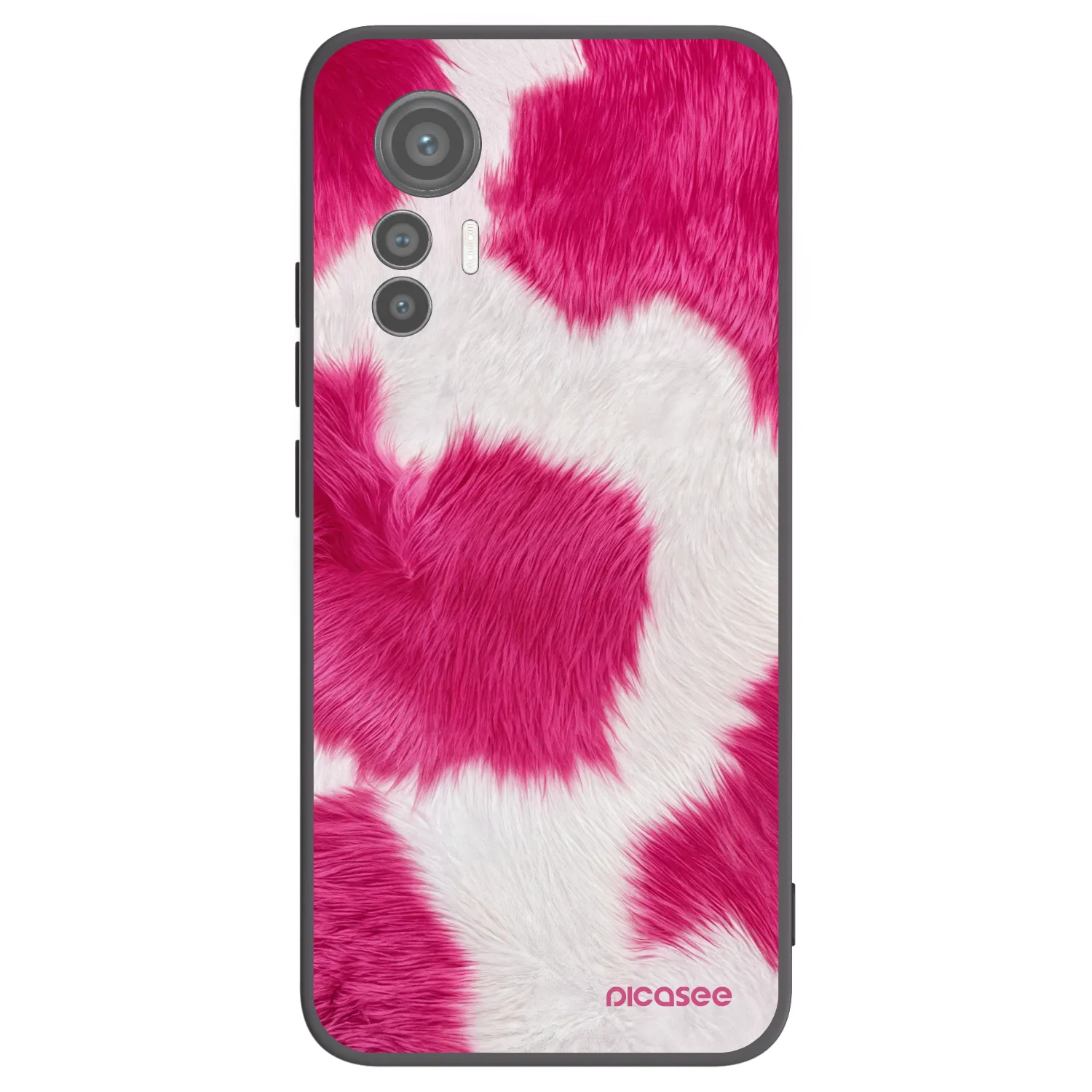 Picasee husă neagră din silicon pentru Xiaomi 12 Lite - Pink Moo