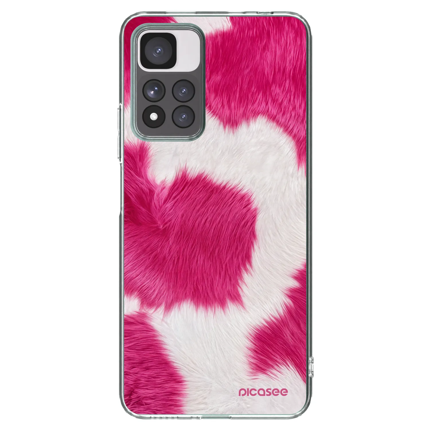 Picasee husă transparentă din silicon pentru Xiaomi Redmi Note 11 Pro+ 5G - Pink Moo