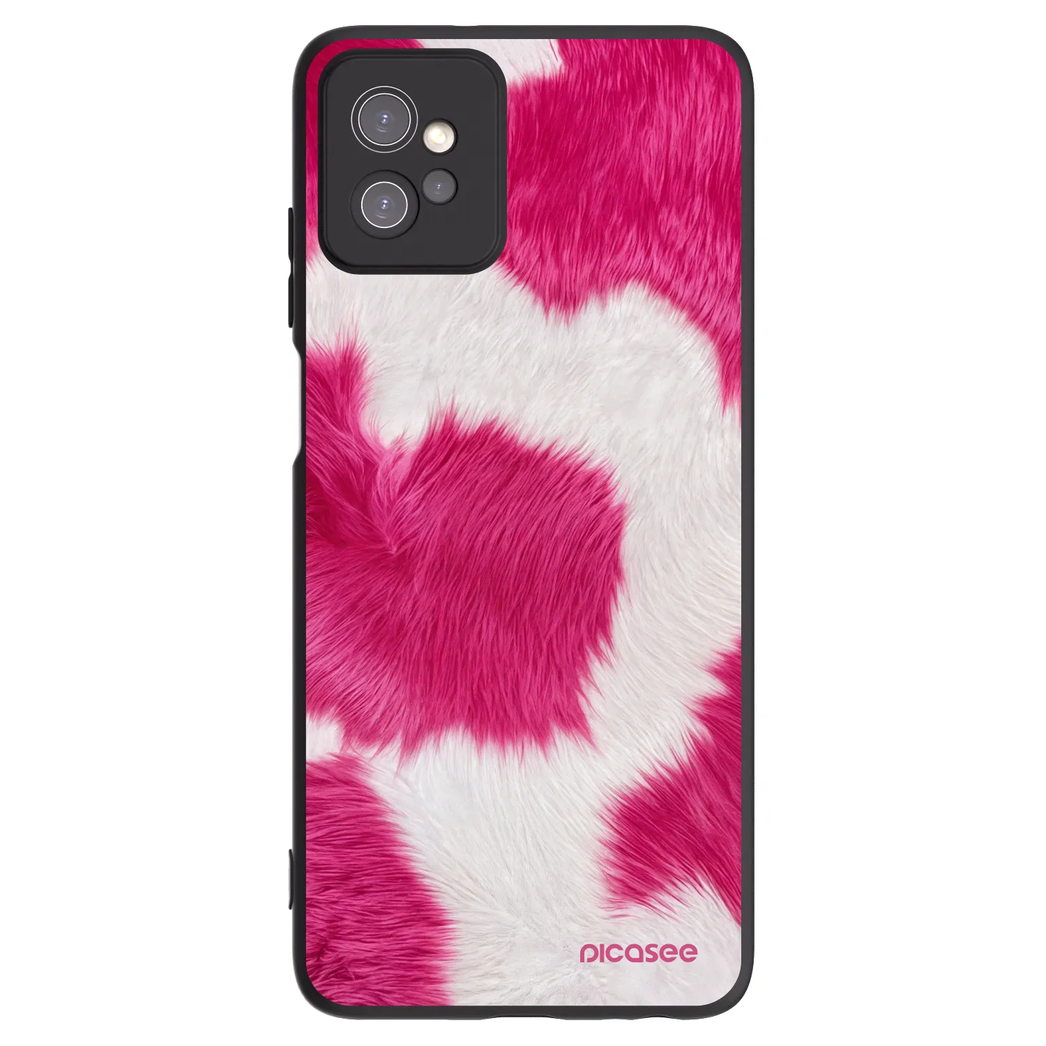 Picasee husă neagră din silicon pentru Motorola Moto G32 - Pink Moo