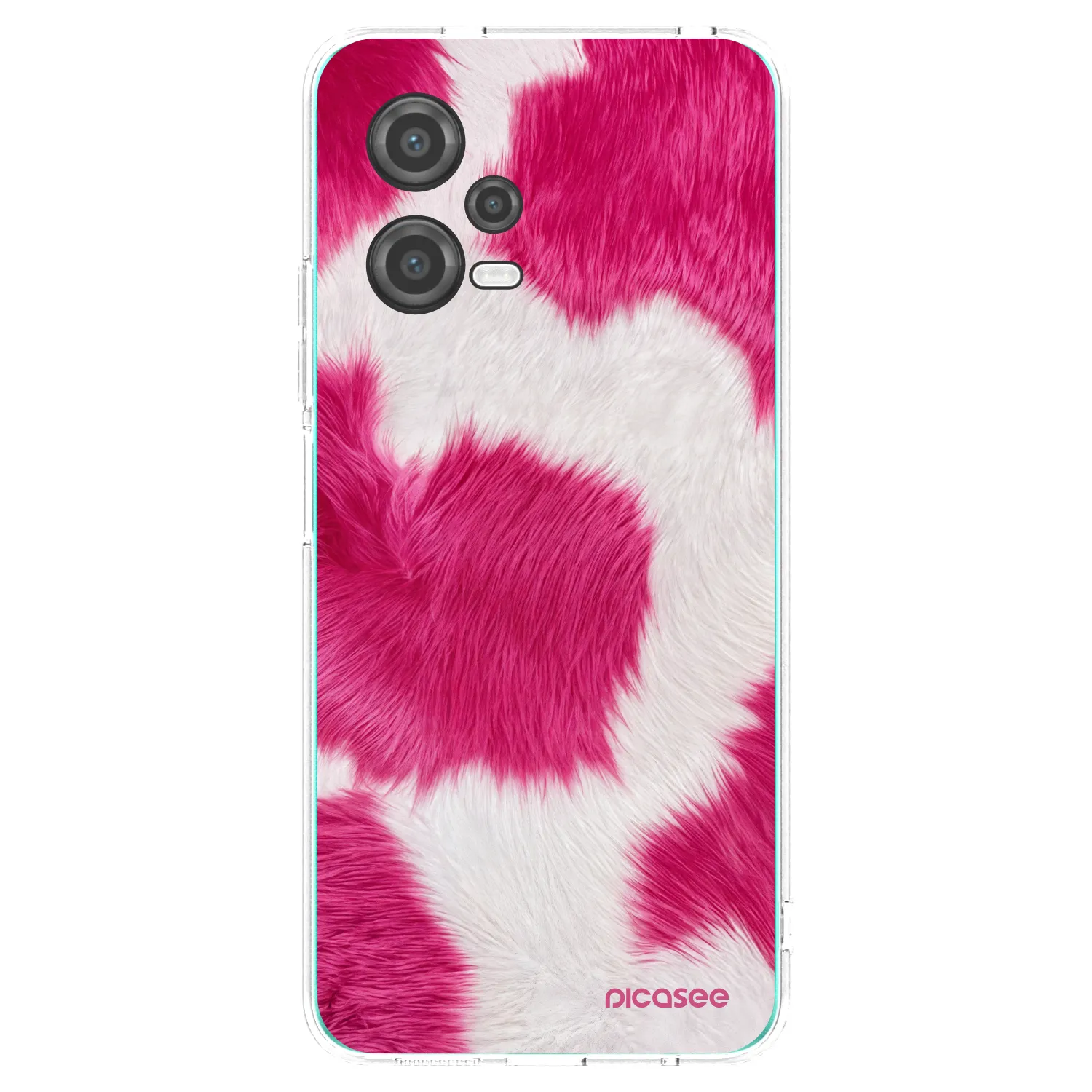 Picasee husă transparentă din silicon pentru Xiaomi Poco X5 - Pink Moo