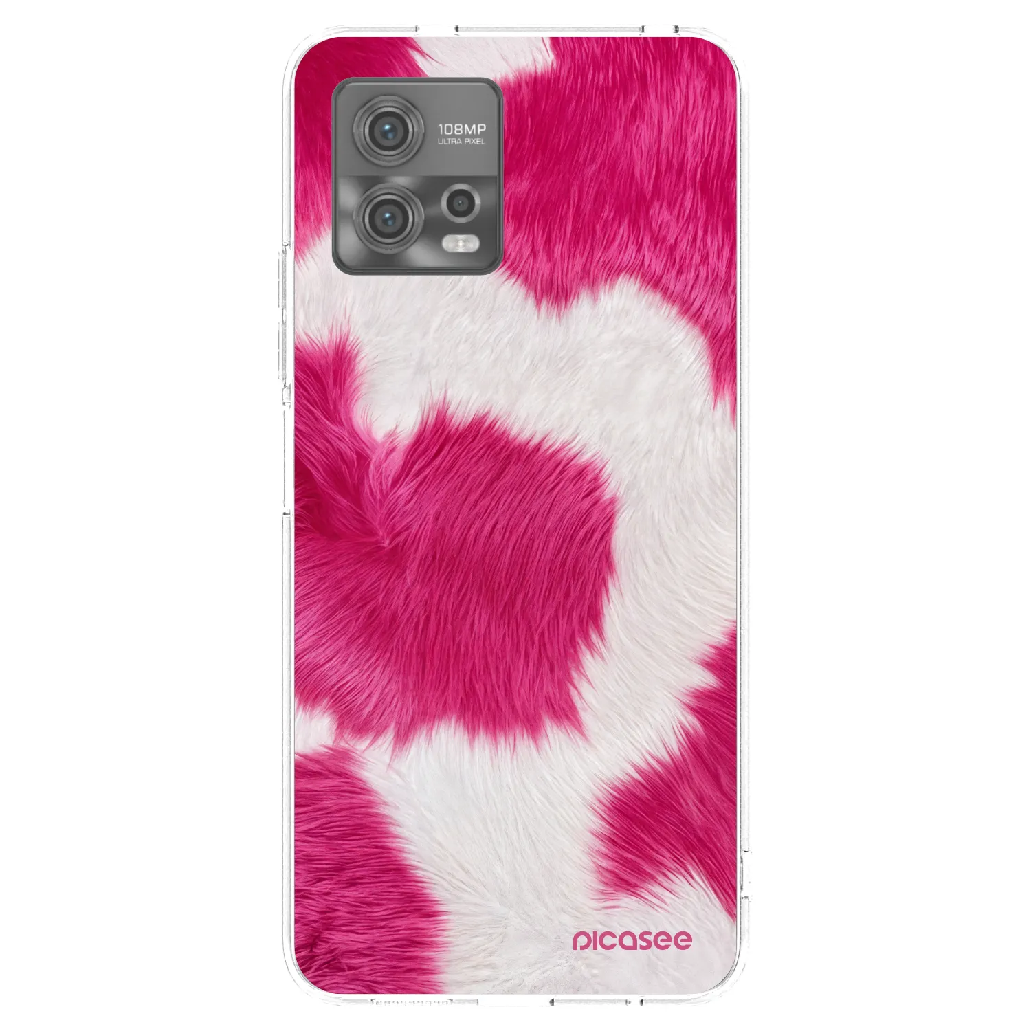 Picasee husă transparentă din silicon pentru Motorola Moto G72 - Pink Moo