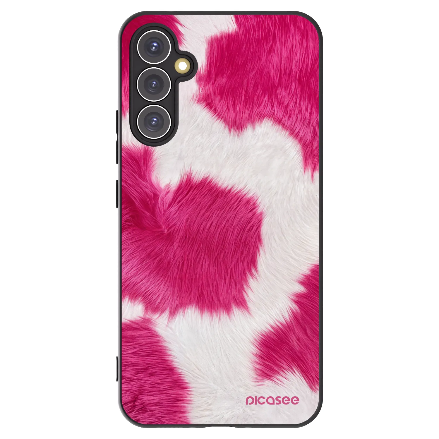 Picasee husă neagră din silicon pentru Samsung Galaxy A34 5G A346B - Pink Moo