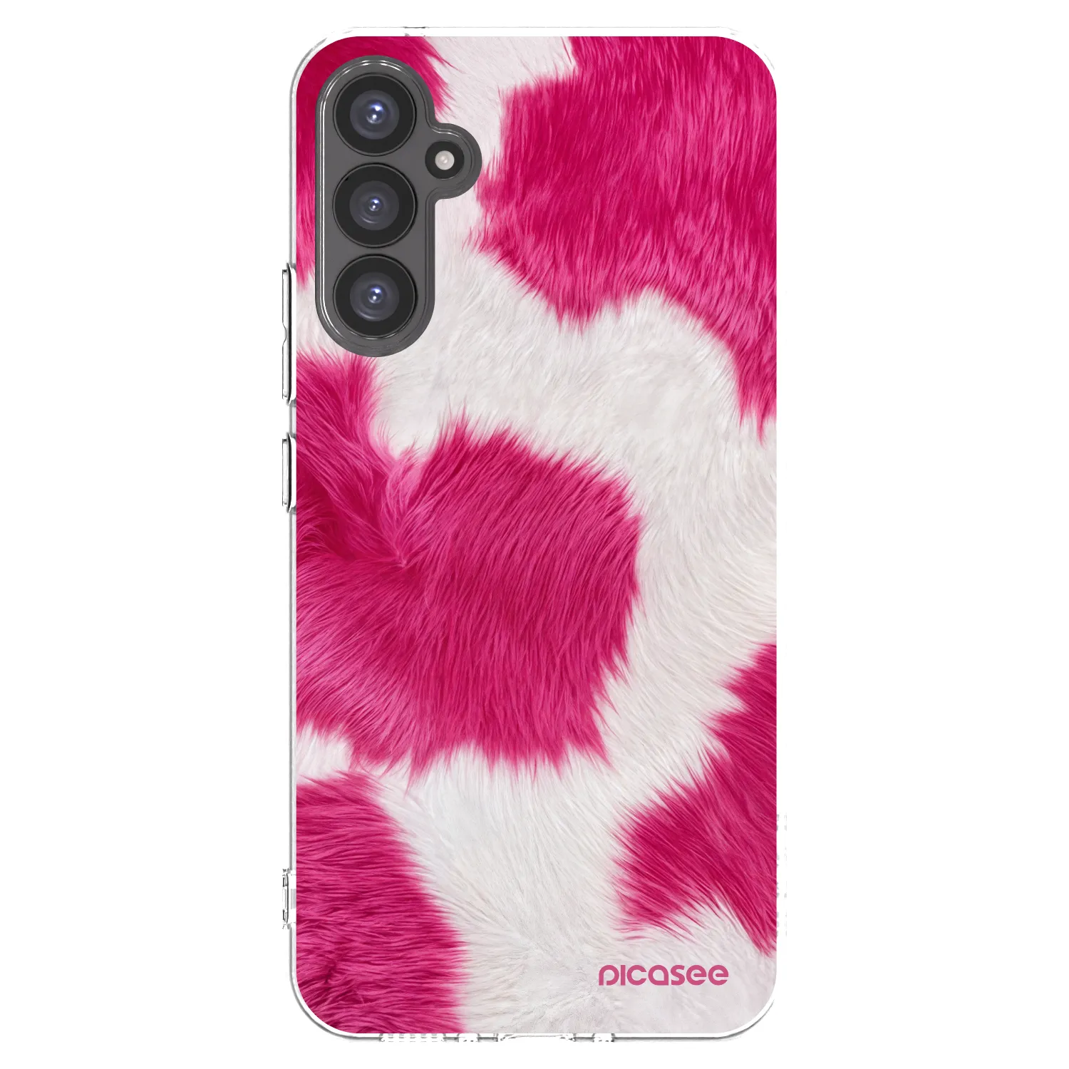 Picasee husă transparentă din silicon pentru Samsung Galaxy A34 5G A346B - Pink Moo