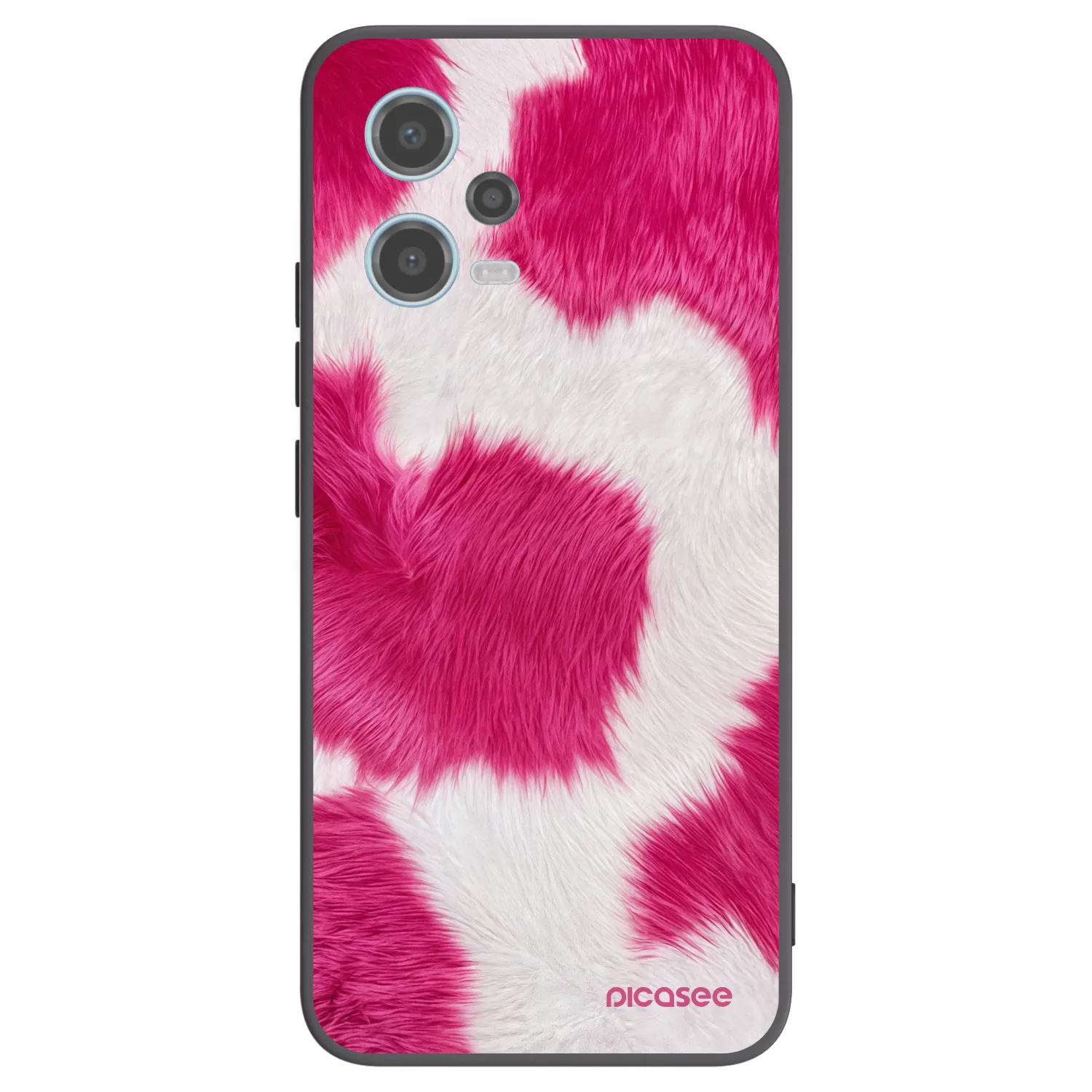 Picasee husă neagră din silicon pentru Xiaomi Redmi Note 12 5G - Pink Moo