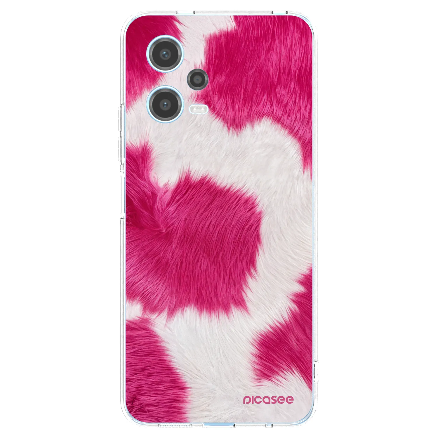 Picasee husă transparentă din silicon pentru Xiaomi Redmi Note 12 5G - Pink Moo