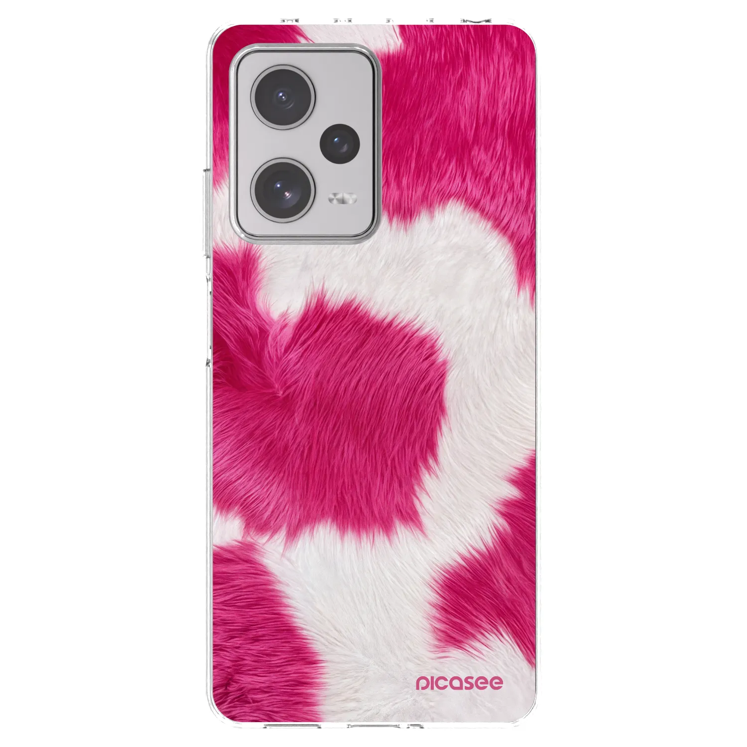 Picasee husă transparentă din silicon pentru Xiaomi Redmi Note 12 Pro+ 5G - Pink Moo
