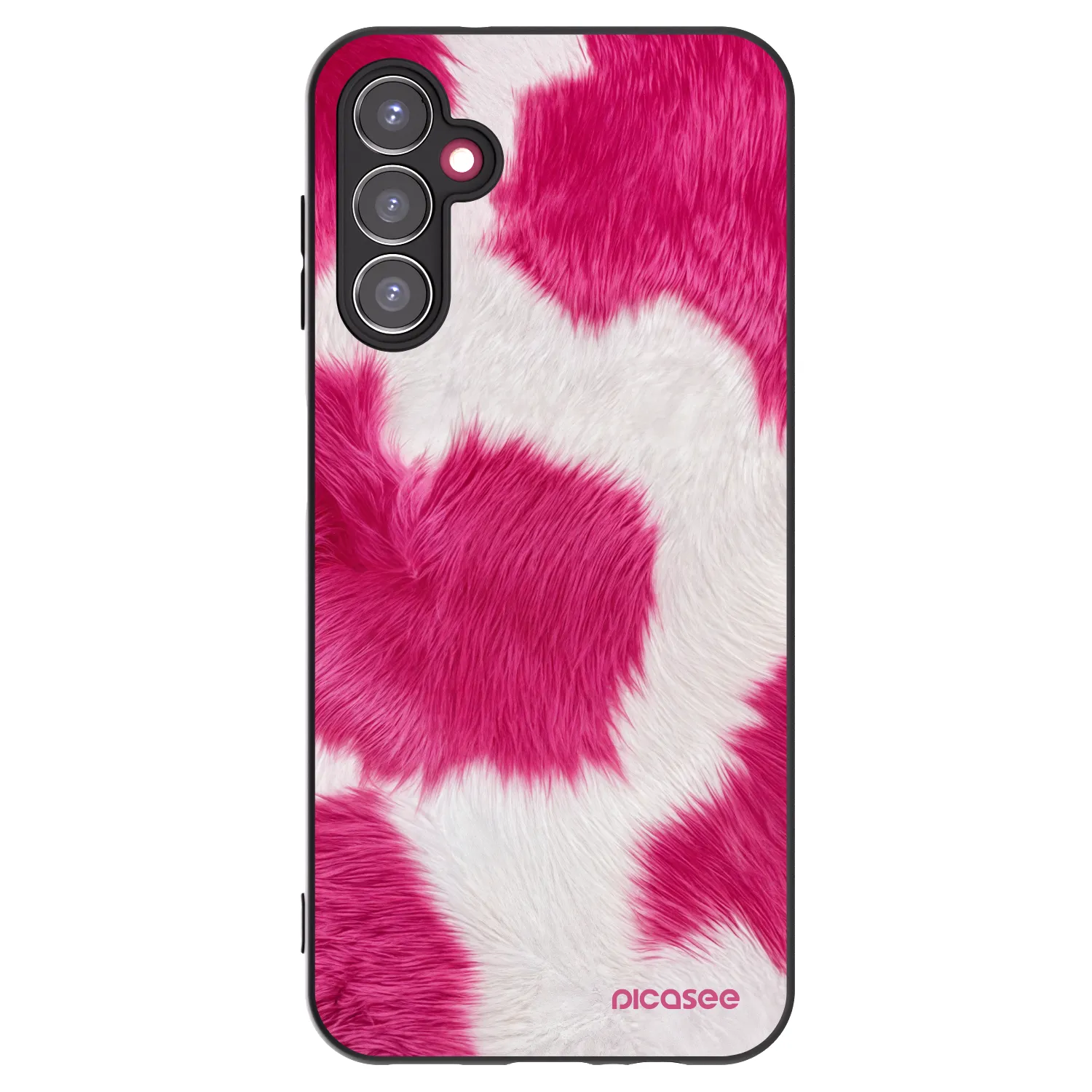Picasee husă neagră din silicon pentru Samsung Galaxy A14 4G A145R - Pink Moo