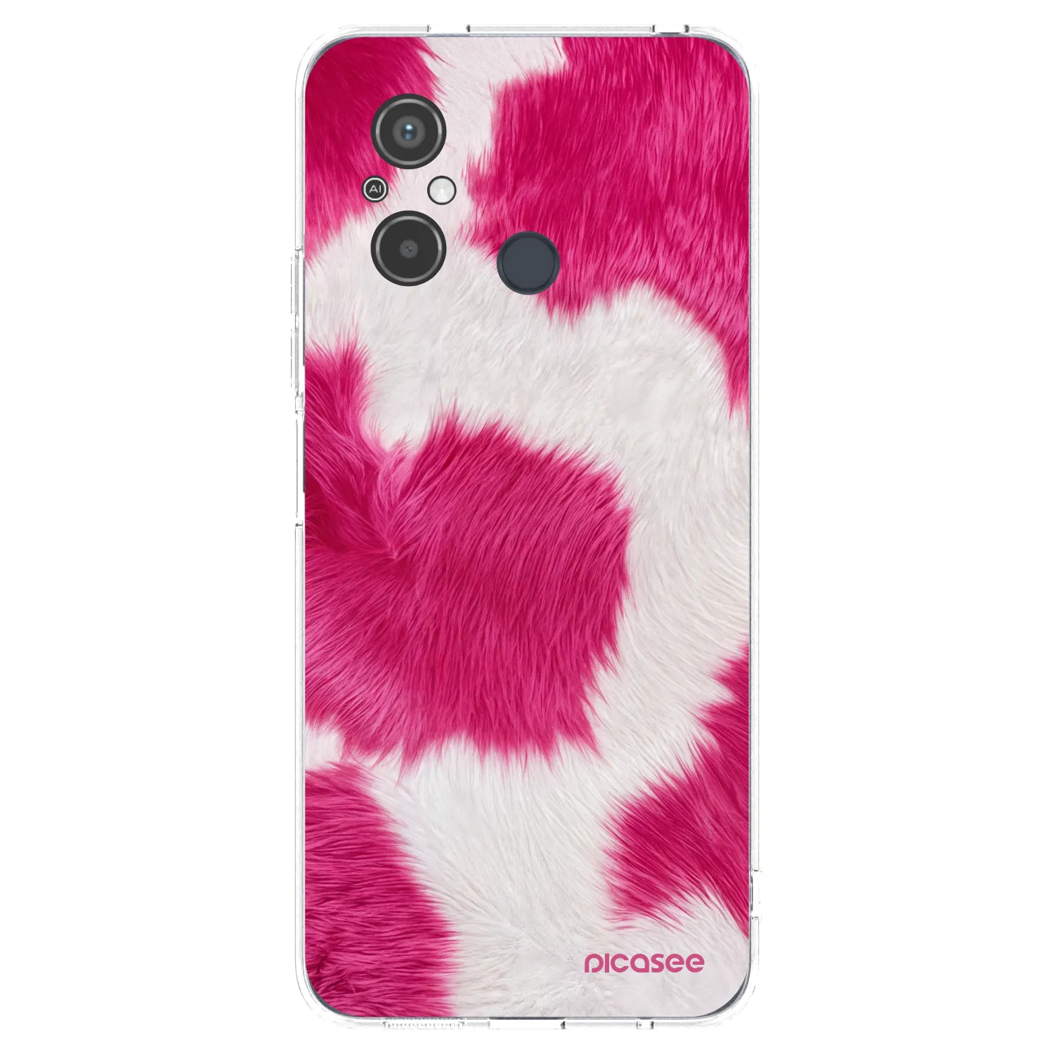 Picasee husă transparentă din silicon pentru Xiaomi Redmi 12C - Pink Moo