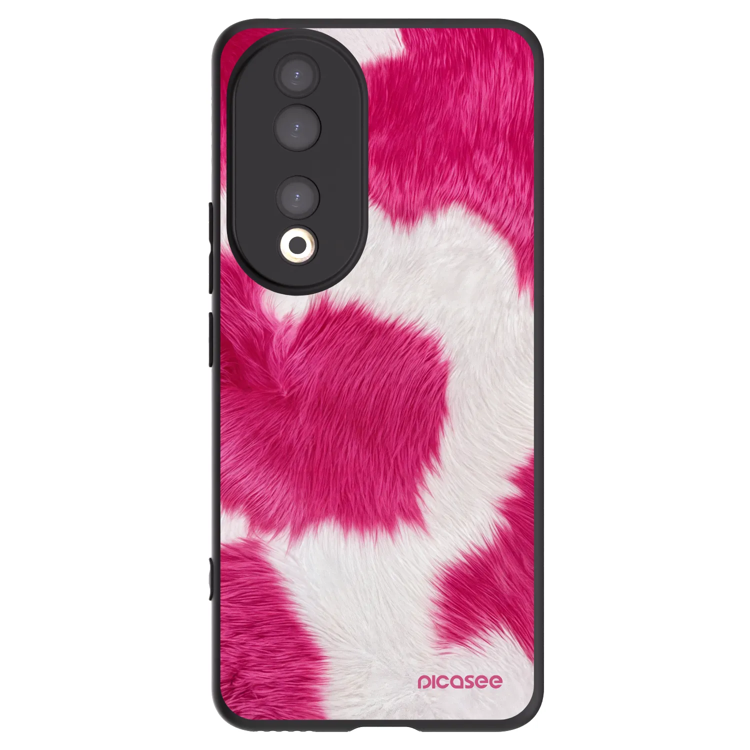 Picasee husă neagră din silicon pentru Honor 90 5G - Pink Moo