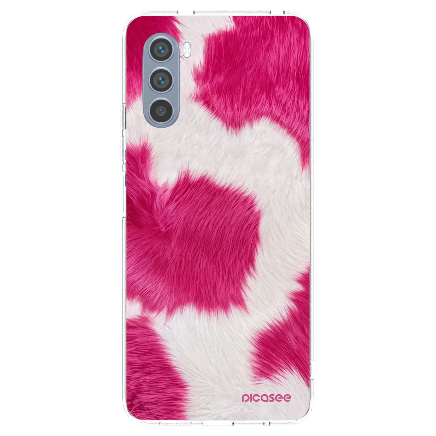Picasee husă transparentă din silicon pentru Motorola Moto G62 - Pink Moo