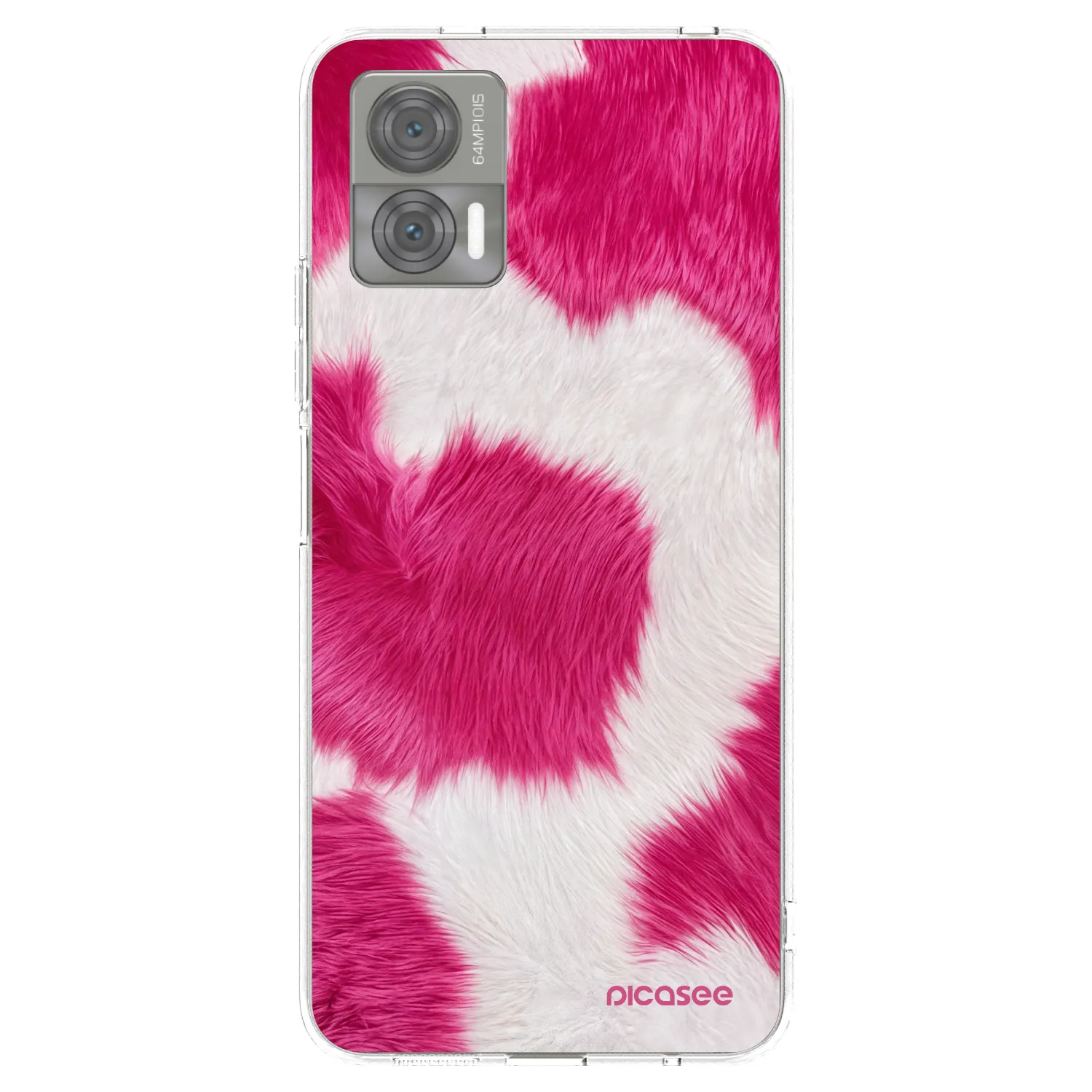 Picasee husă transparentă din silicon pentru Motorola Edge 30 Neo - Pink Moo