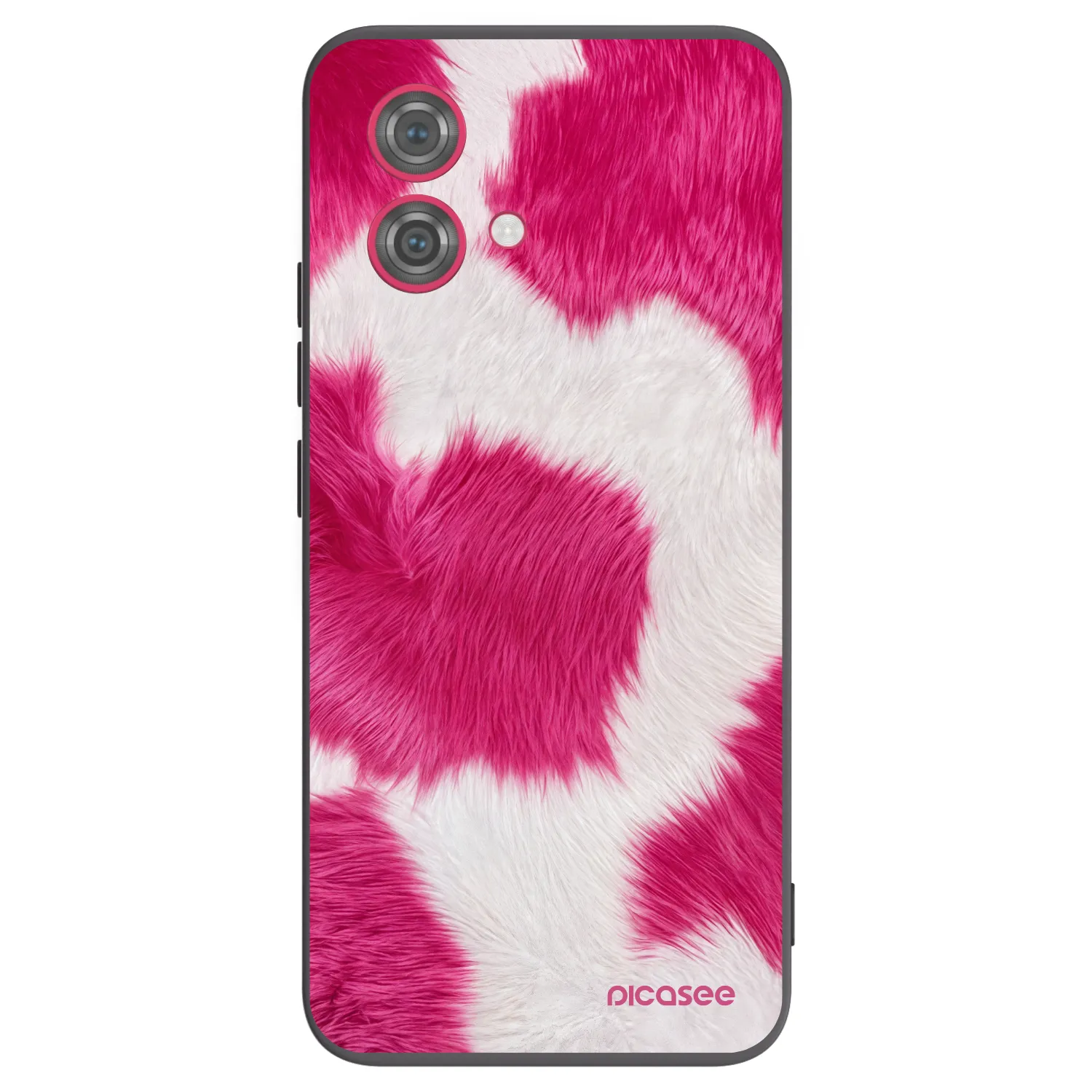 Picasee husă neagră din silicon pentru Motorola Moto G84 5G - Pink Moo