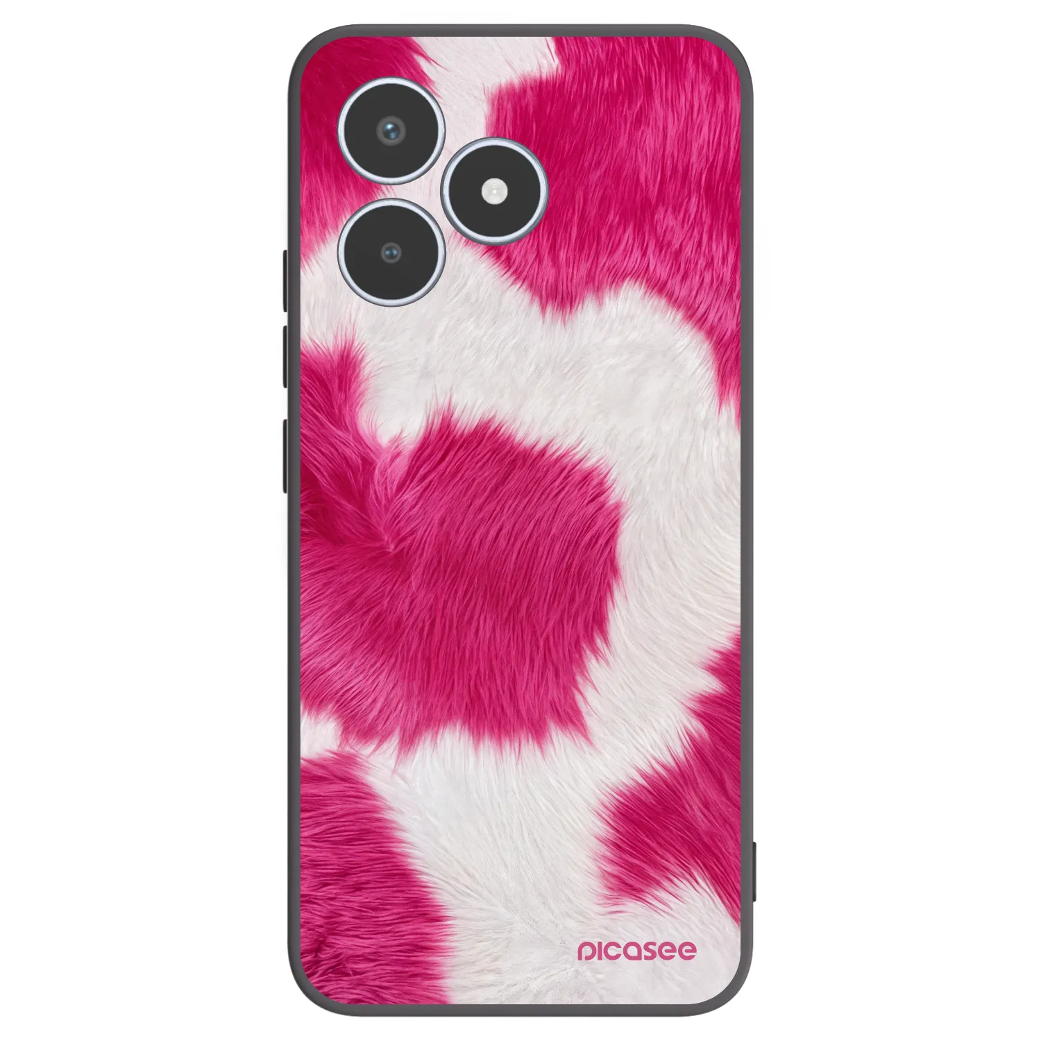 Picasee husă neagră din silicon pentru Realme C53 - Pink Moo