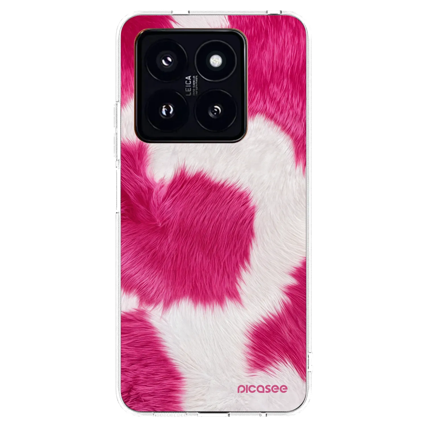 Picasee husă transparentă din silicon pentru Xiaomi 14 Pro - Pink Moo