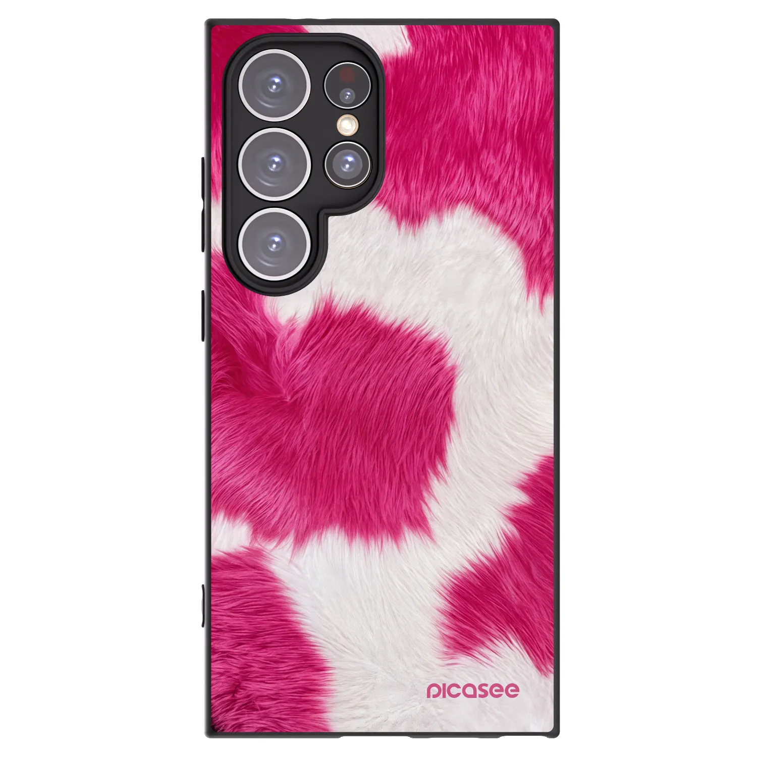 Picasee husă neagră din silicon pentru Samsung Galaxy S24 Ultra S928B 5G - Pink Moo