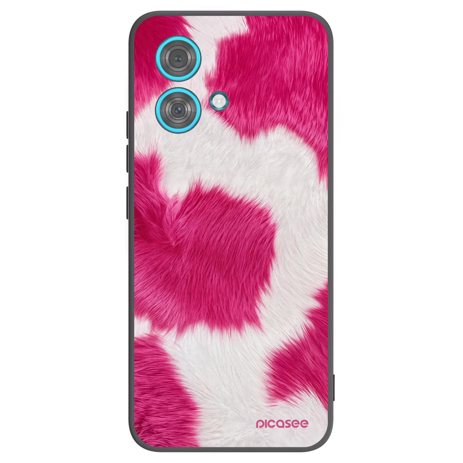 Picasee husă neagră din silicon pentru Motorola Edge 40 Neo - Pink Moo