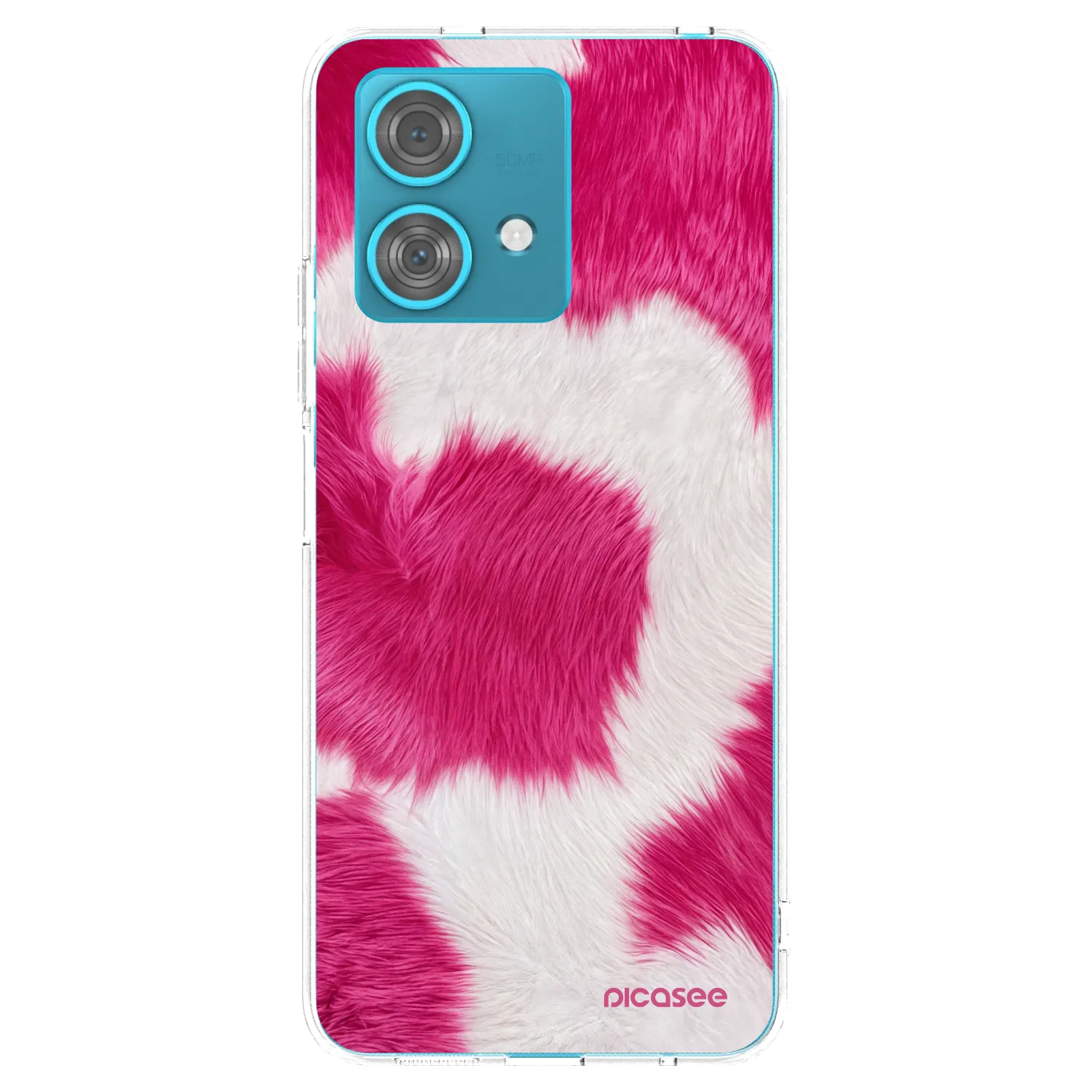 Picasee husă transparentă din silicon pentru Motorola Edge 40 Neo - Pink Moo