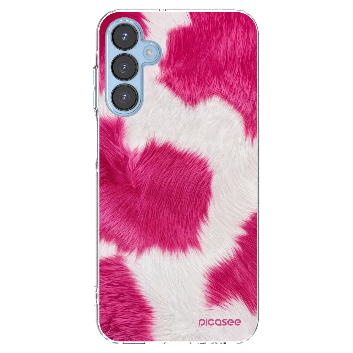 Picasee husă transparentă din silicon pentru Samsung Galaxy A15 A156B 5G - Pink Moo