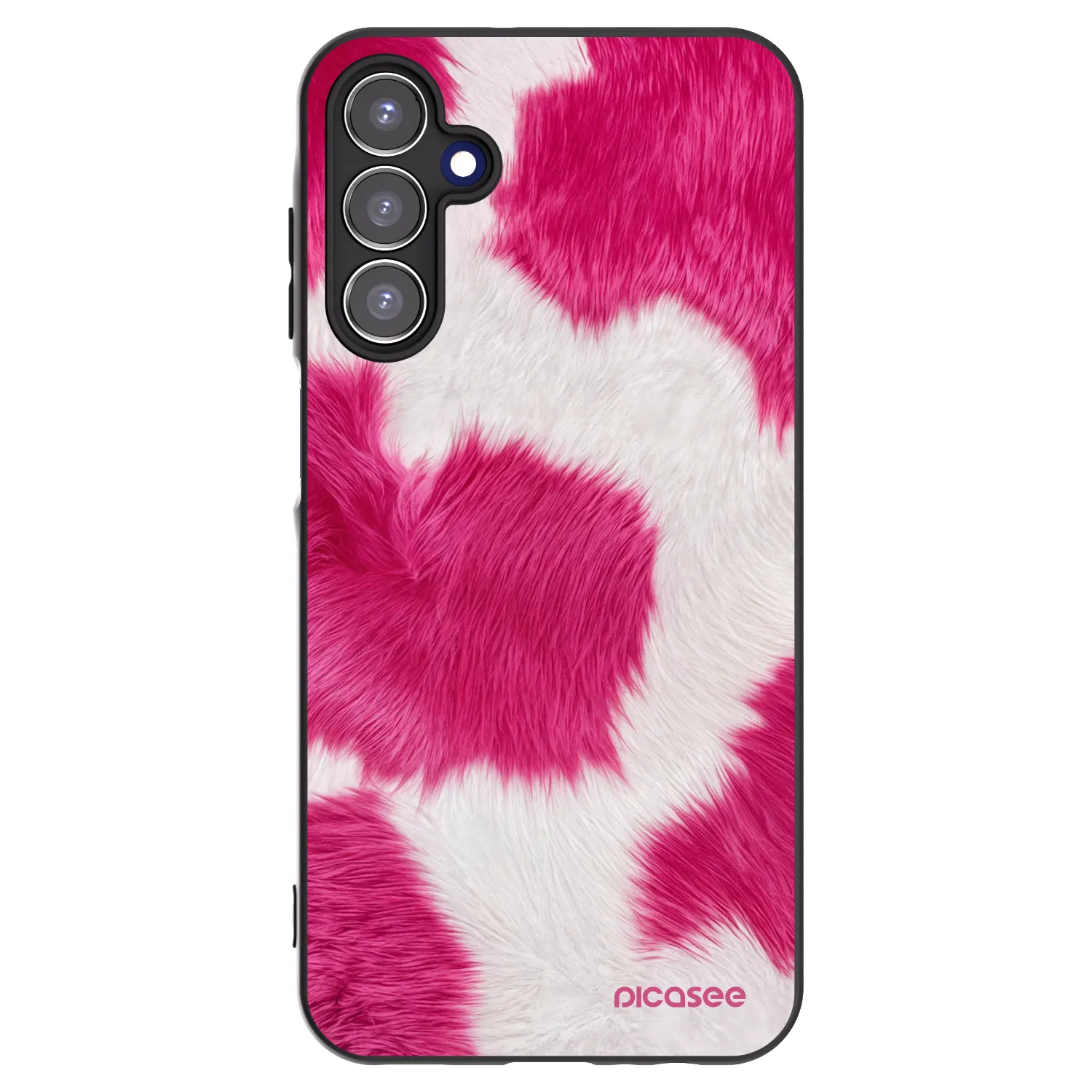 Picasee husă neagră din silicon pentru Samsung Galaxy A15 A155F 4G - Pink Moo