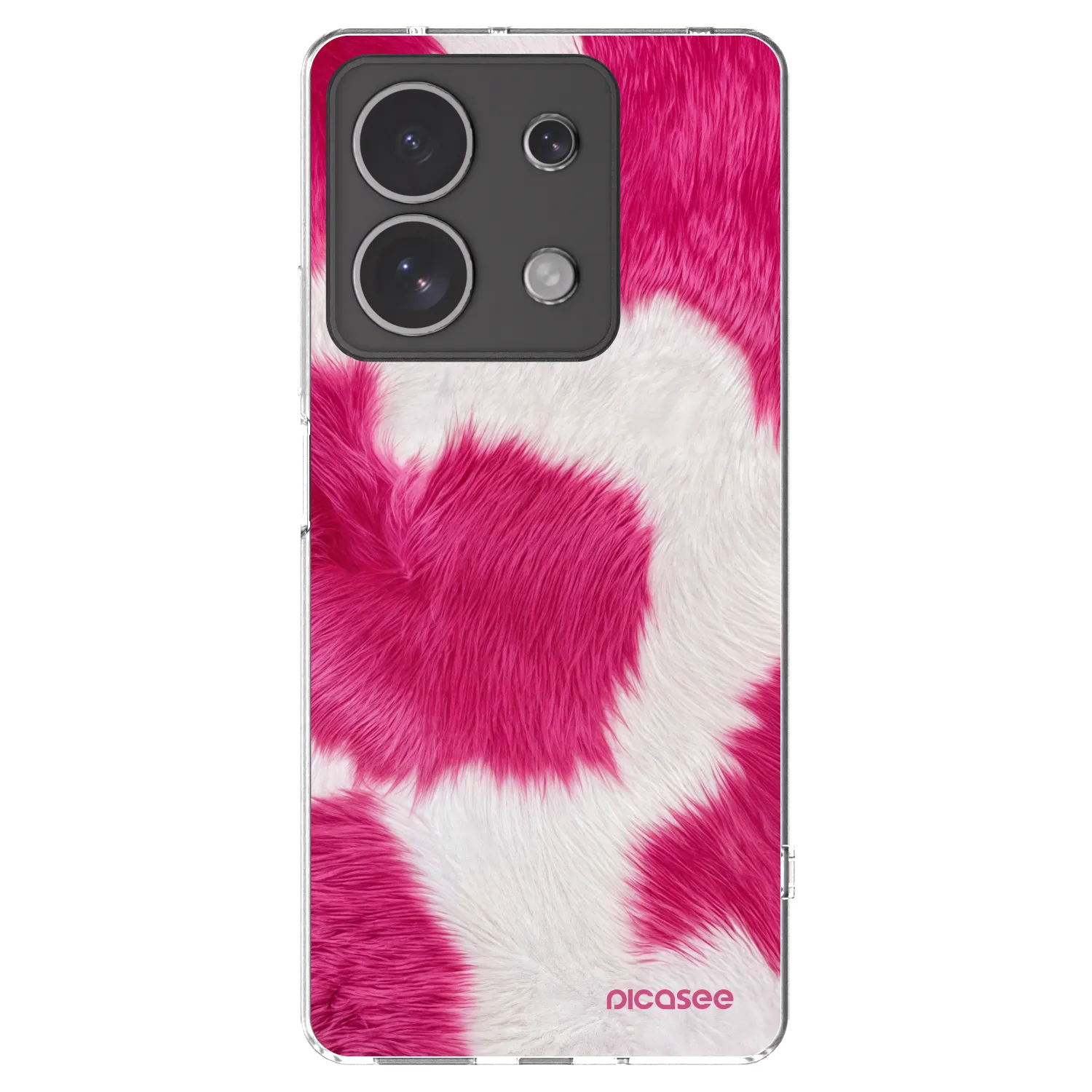 Picasee husă transparentă din silicon pentru Xiaomi Redmi Note 13 4G - Pink Moo