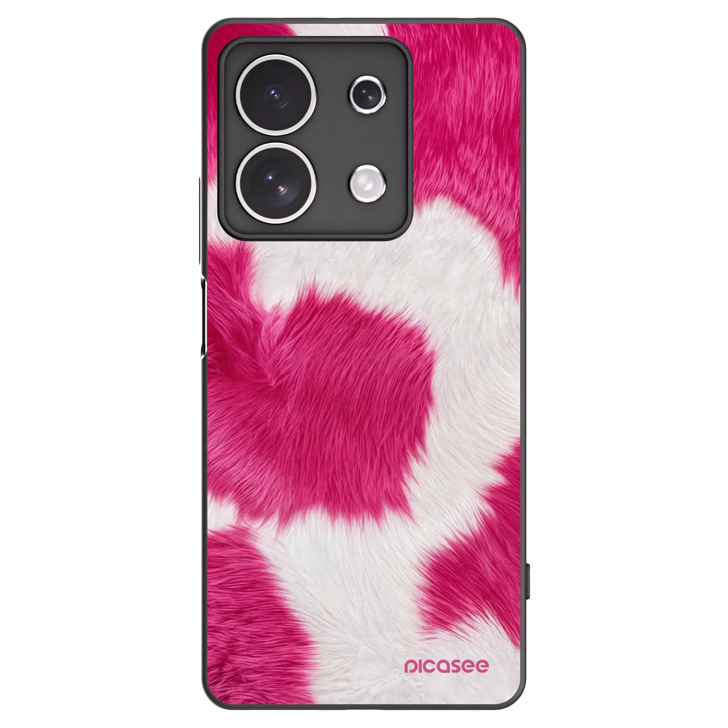 Picasee husă neagră din silicon pentru Xiaomi Redmi Note 13 4G - Pink Moo