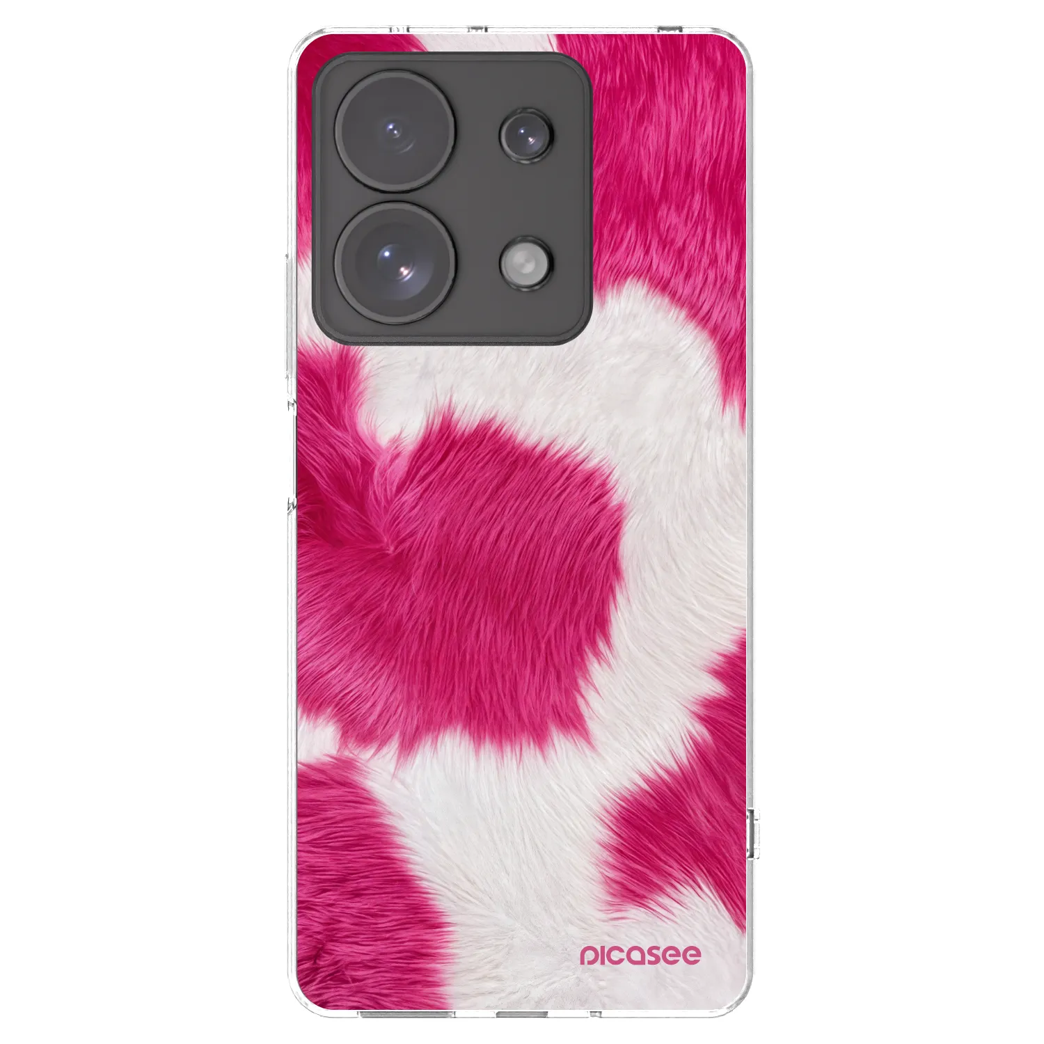 Picasee husă transparentă din silicon pentru Xiaomi Redmi Note 13 Pro 4G - Pink Moo