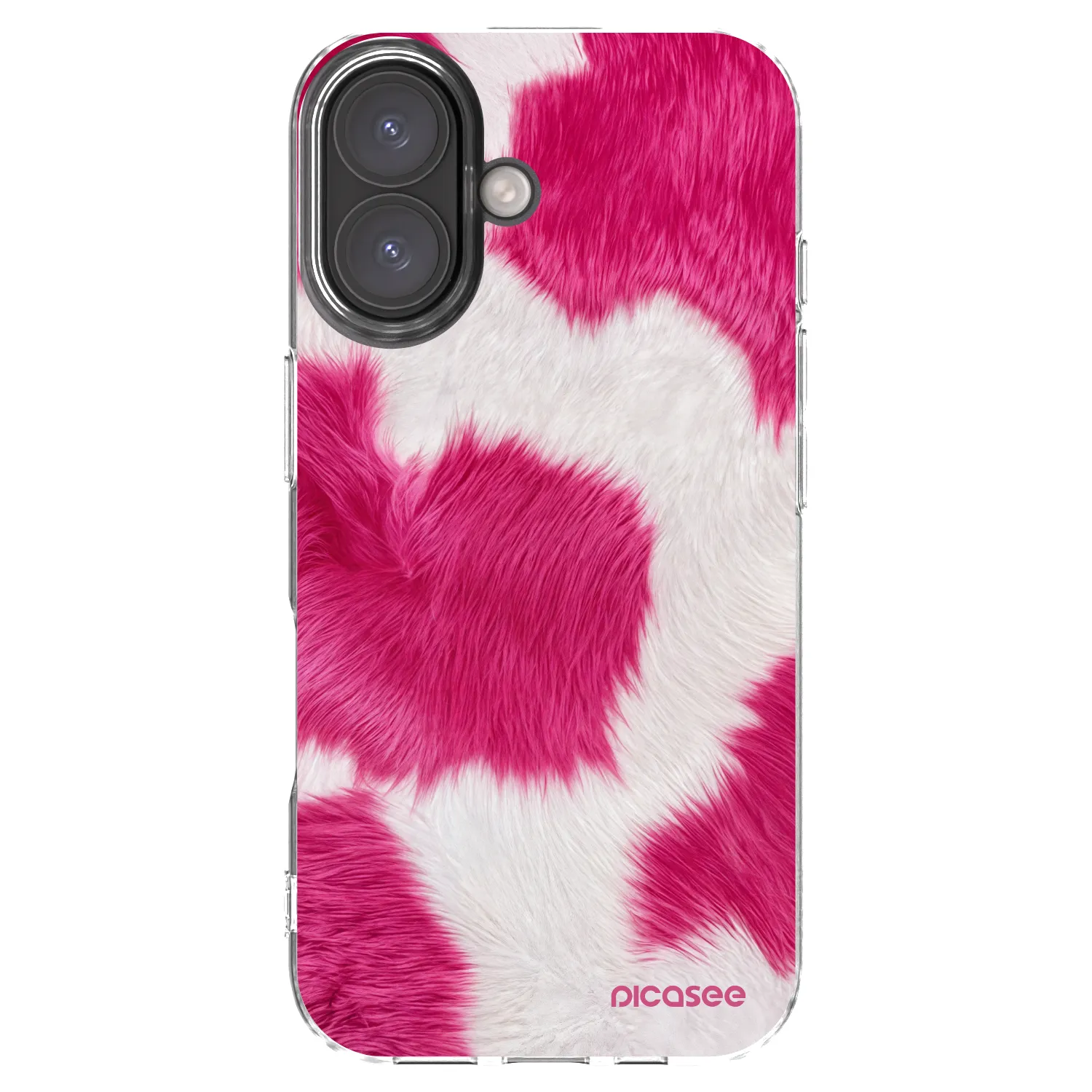 Picasee husă transparentă din silicon pentru Apple iPhone 16 - Pink Moo