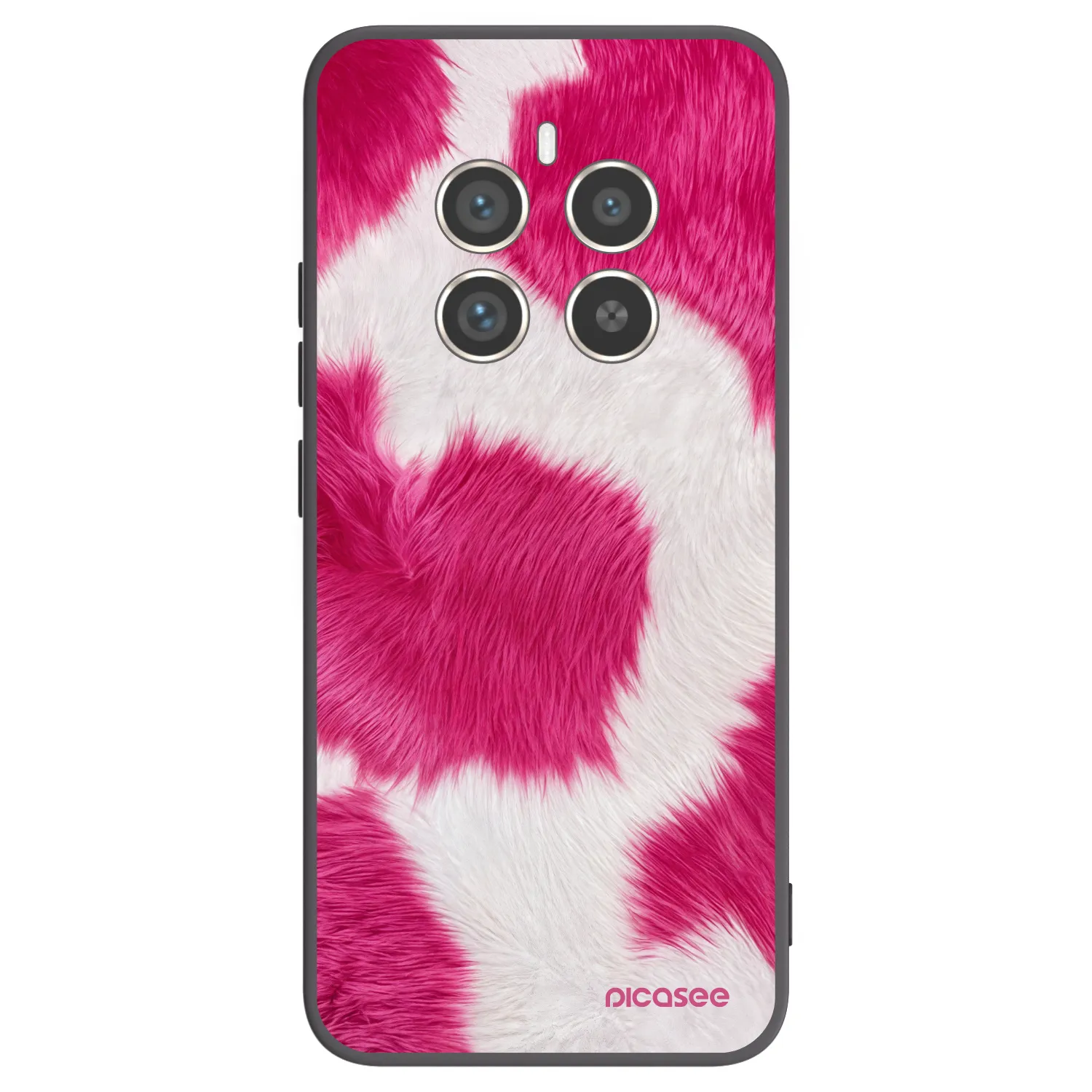 Picasee husă neagră din silicon pentru Realme 12 Pro 5G - Pink Moo