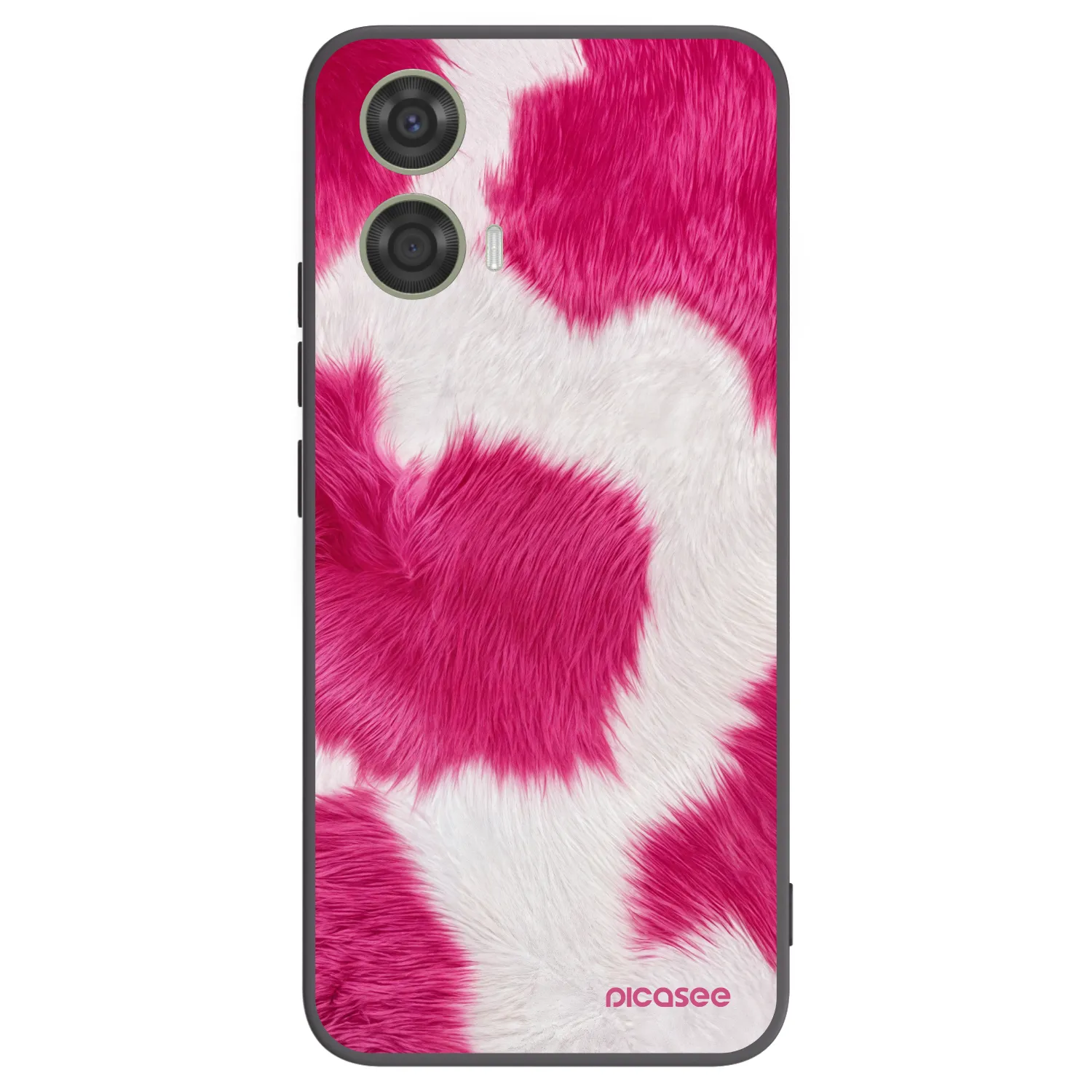 Picasee husă neagră din silicon pentru Motorola Moto G24 - Pink Moo