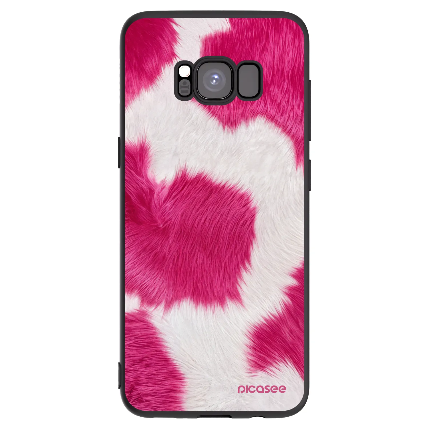 Picasee husă neagră din silicon pentru Samsung Galaxy S8 G950F - Pink Moo
