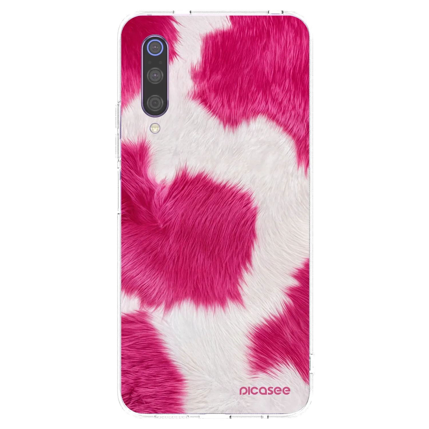 Picasee husă transparentă din silicon pentru Xiaomi Mi 9 - Pink Moo