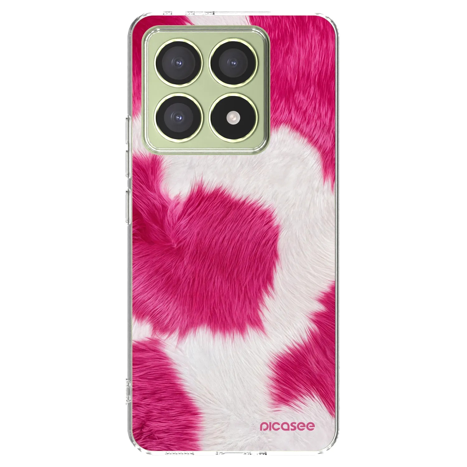 Picasee husă transparentă din silicon pentru Xiaomi 14T - Pink Moo