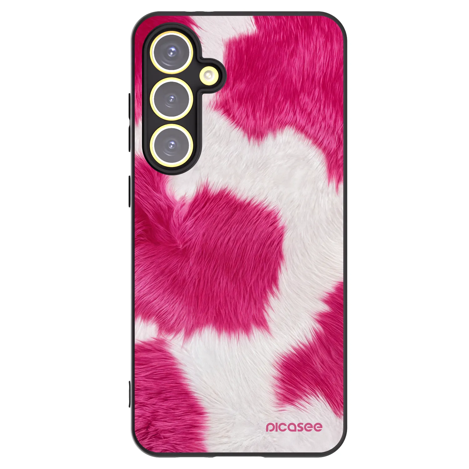 Picasee husă neagră din silicon pentru Samsung Galaxy S24 FE S721B - Pink Moo