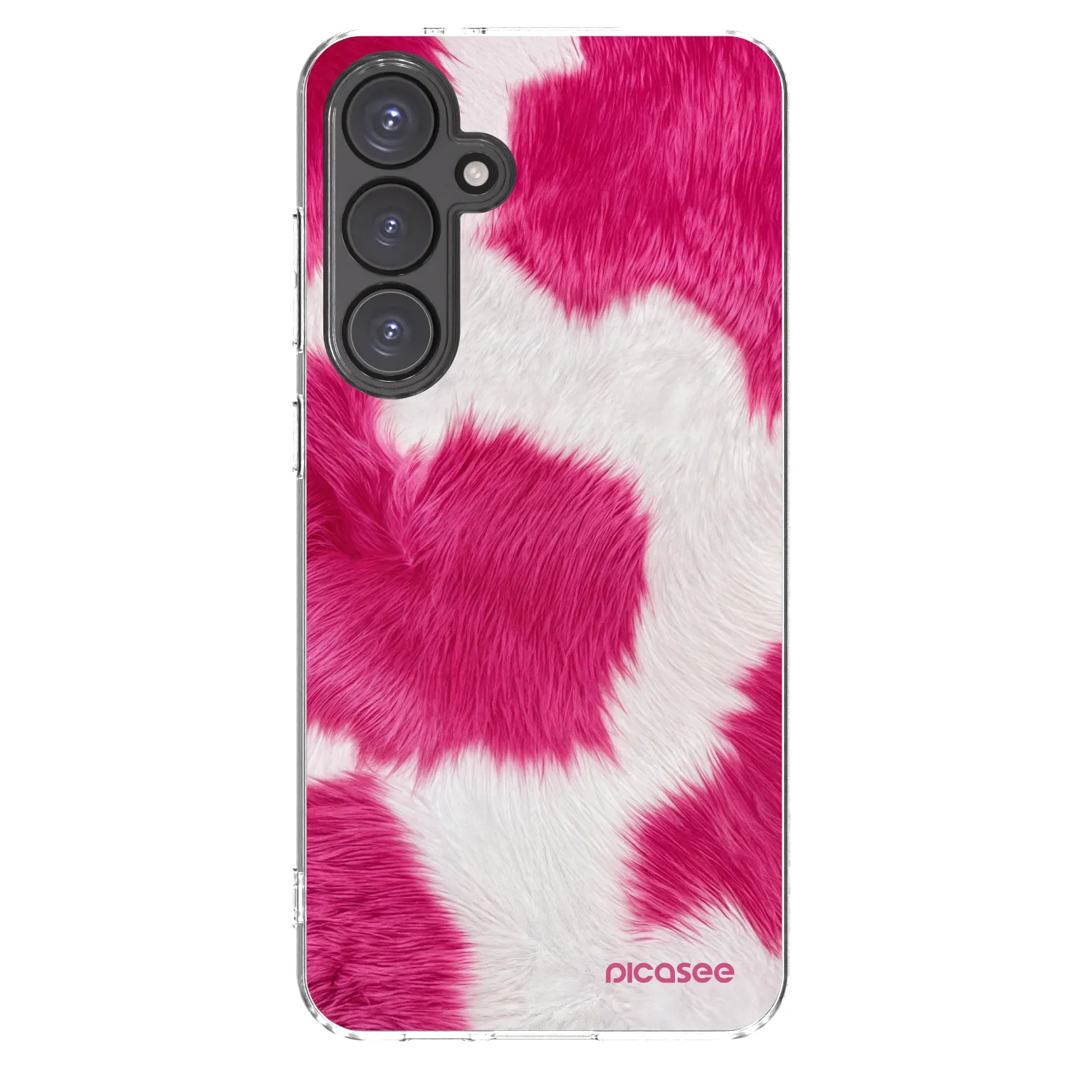 Picasee husă transparentă din silicon pentru Samsung Galaxy S24 FE S721B - Pink Moo