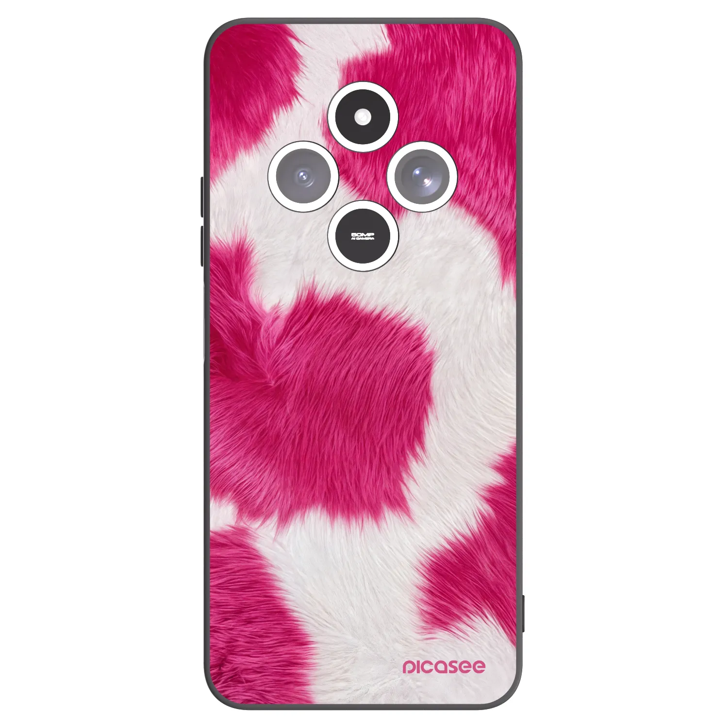 Picasee husă neagră din silicon pentru Xiaomi Redmi 14C - Pink Moo