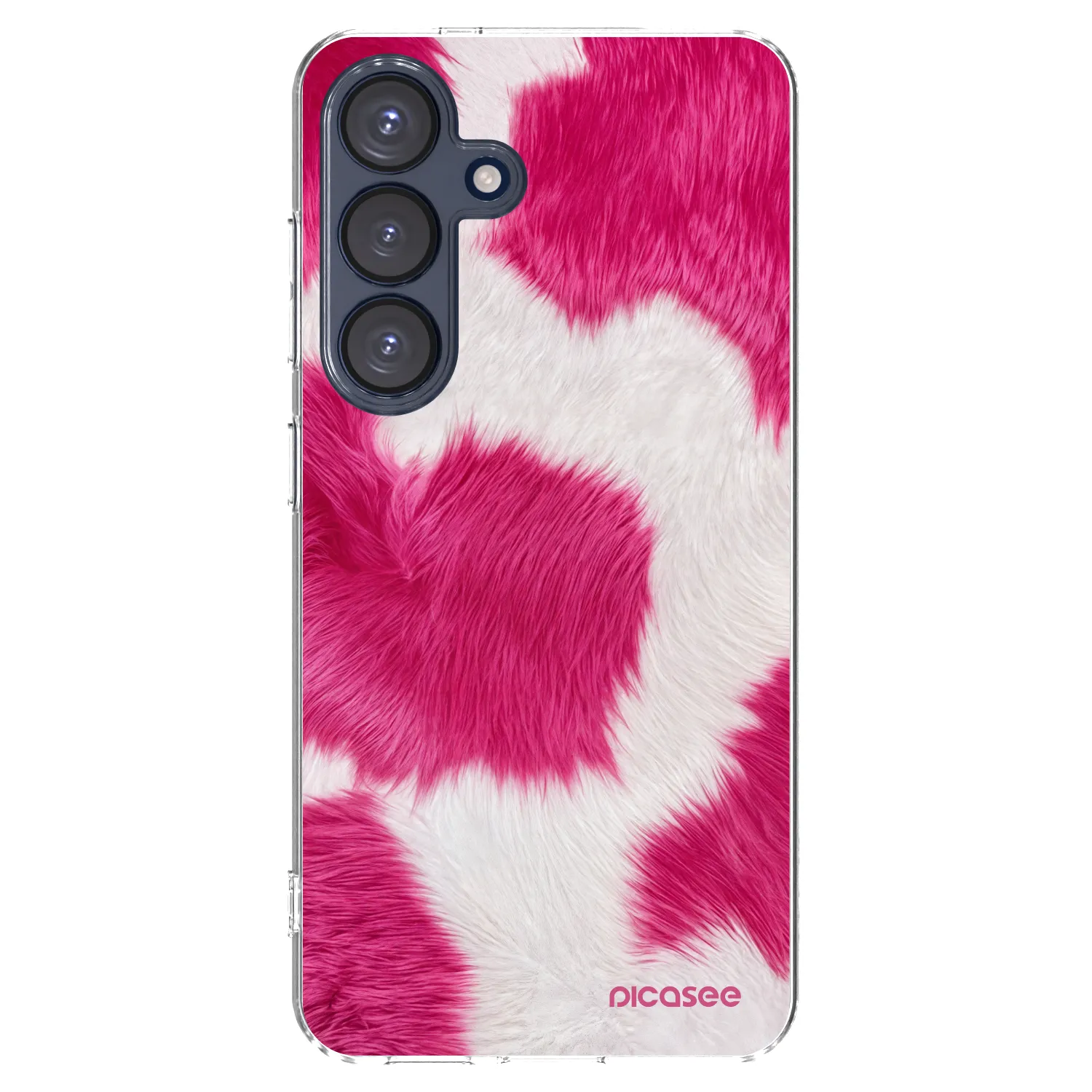Picasee husă transparentă din silicon pentru Samsung Galaxy S25 5G - Pink Moo