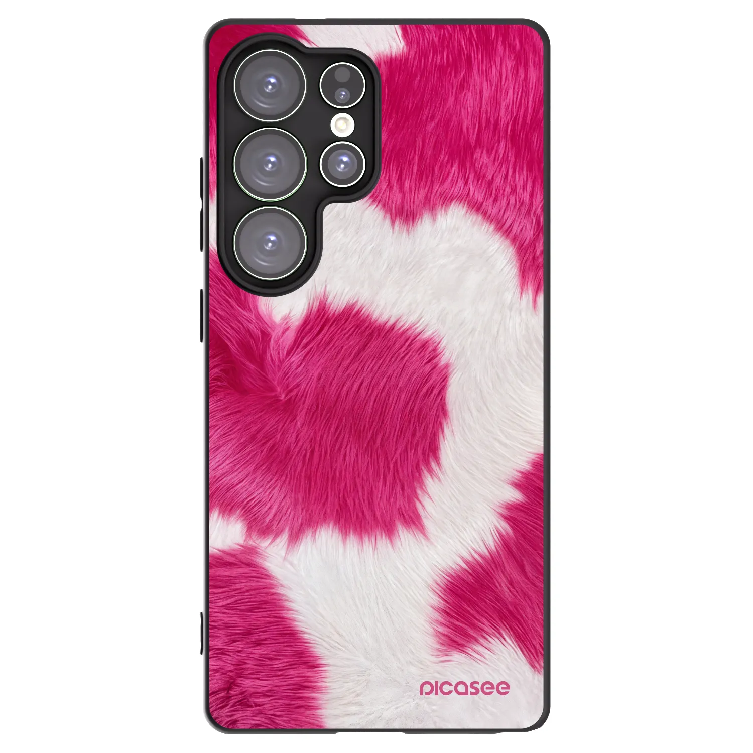 Picasee husă neagră din silicon pentru Samsung Galaxy S25 Ultra 5G - Pink Moo