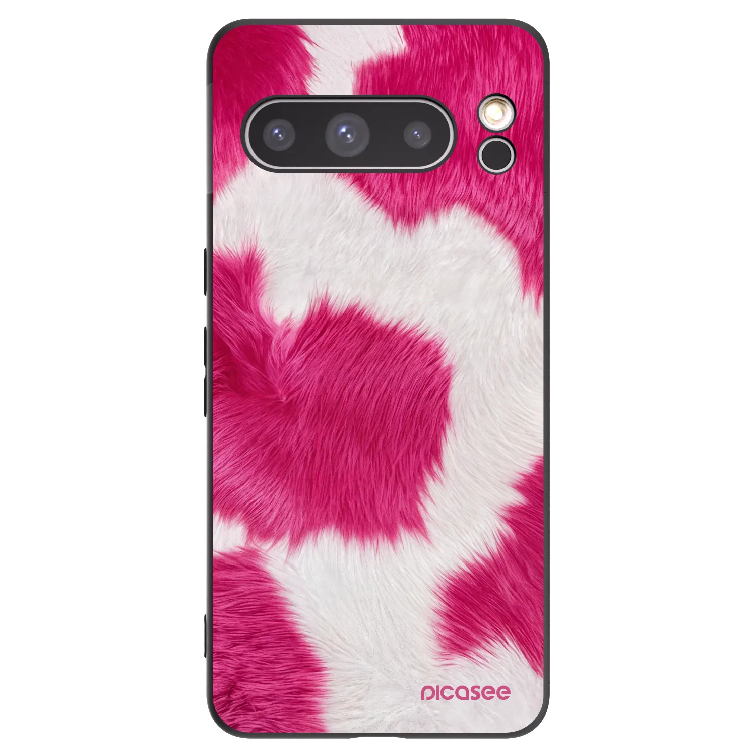 Picasee husă neagră din silicon pentru Google Pixel 8 Pro - Pink Moo