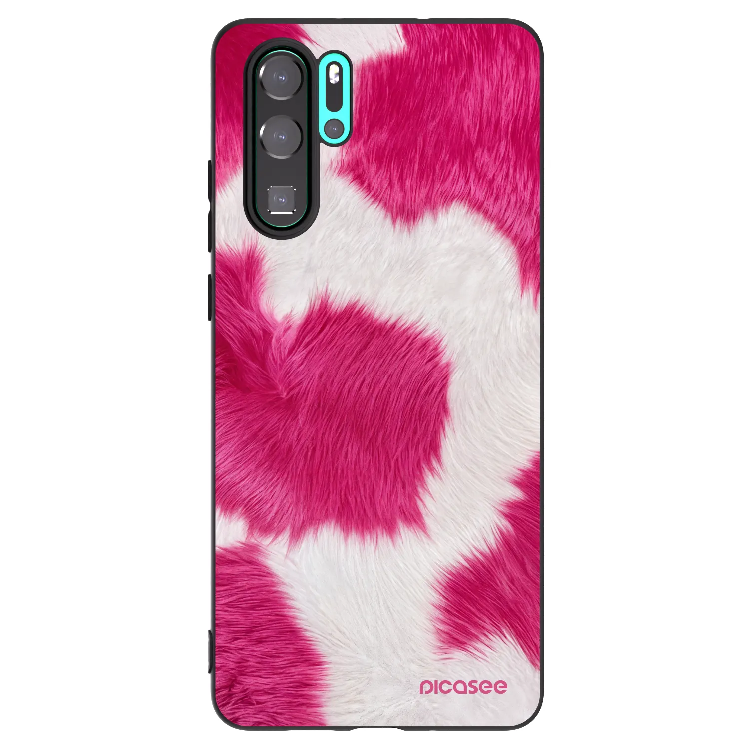 Picasee husă neagră din silicon pentru Huawei P30 Pro - Pink Moo