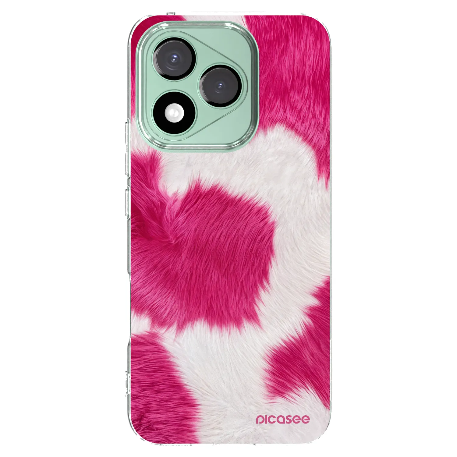 Picasee husă transparentă din silicon pentru Honor 400 Lite 5G - Pink Moo